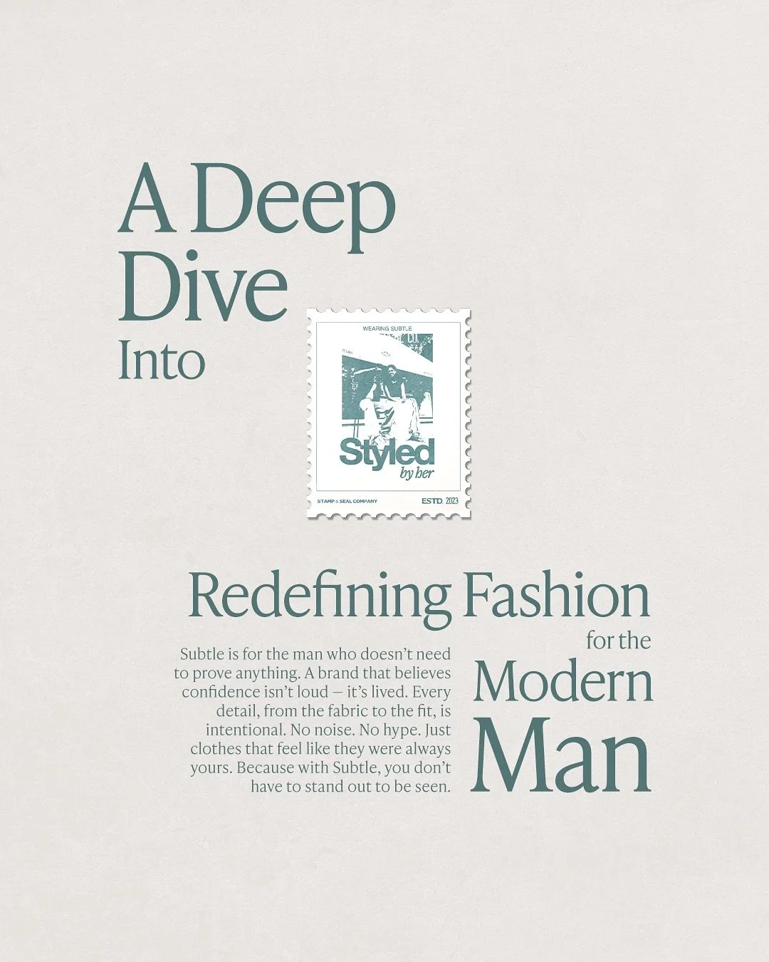 stampandsealcompany A five part series where each reel tells a story - of workdays, of dinner plans, of someone she cares for.

That&rsquo;s where Styled by Her lives, in those in-between moments. The ones that don&rsquo;t scream fashion but still ma