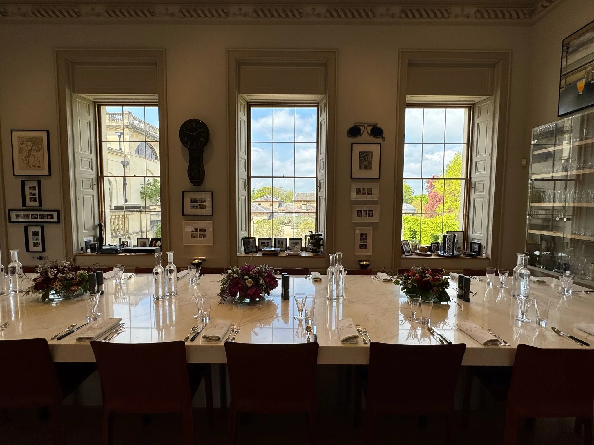 The dining room