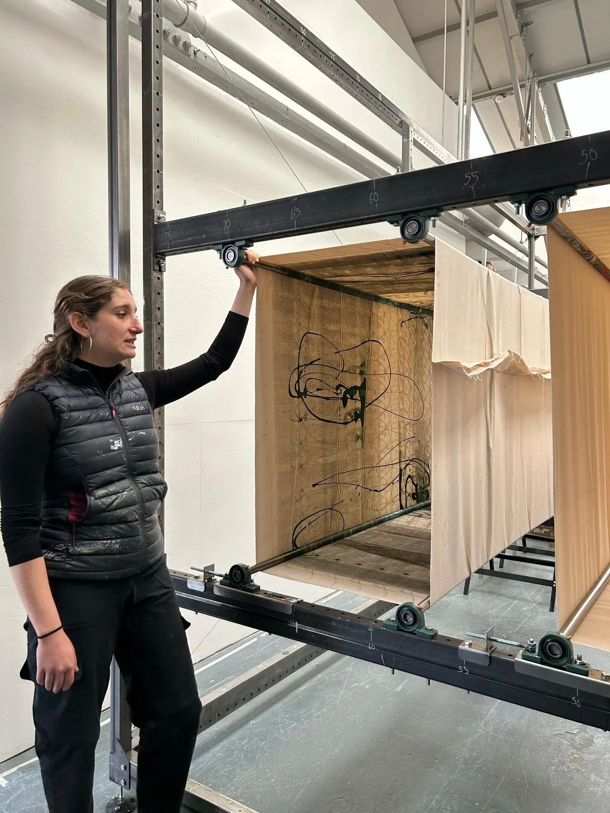 Emili Kraus showing her practice