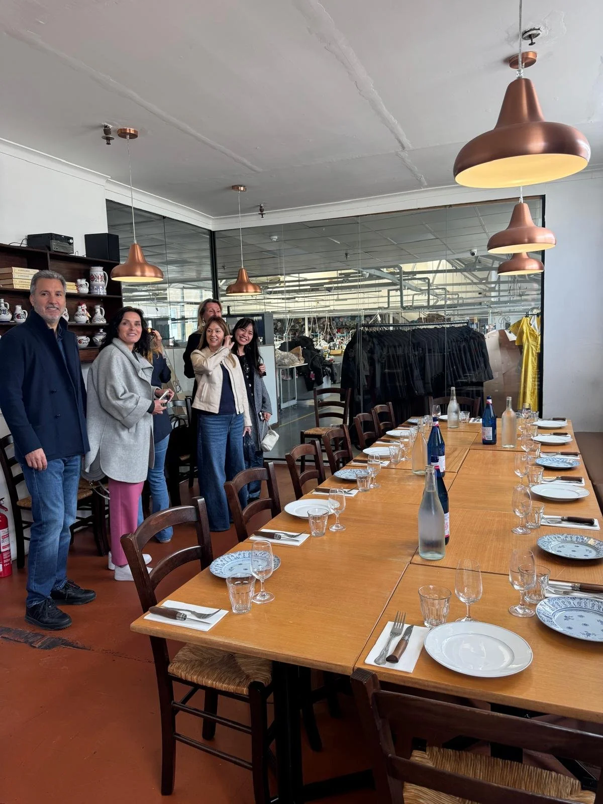 Our lunchtable with Sunday Painters at Limehouse