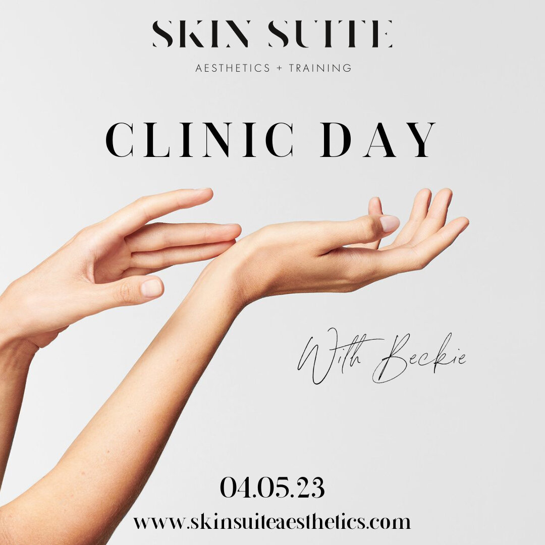 Hello Clinic Day!​​​​​​​​​

With our nurse practitioner Beckie - 
available to book for 04.05.23 

Advanced Injections 
Botox Injections 
B12 Vitamin Injections 
Lip Enhancement 
Nasolabial Folds
Marionette Lines 

Amazing treatments &amp; even bette