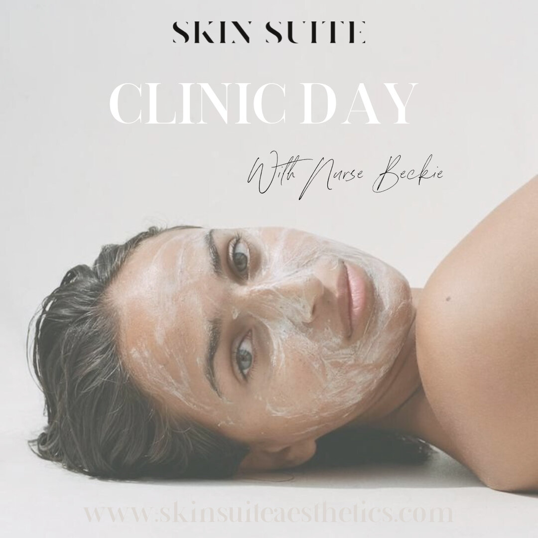 Clinic Day with Nurse Beckie 🤩​​​​​​​​​
20.05.23

Swipe to see available menu - 

Anti - Wrinkle Injections 
Advanced Injections 
B12 Vitamin Injections 
Lip Enhancement 
Nasolabial Folds 
Marionette Lines 

20% off first welcome customers - ready f
