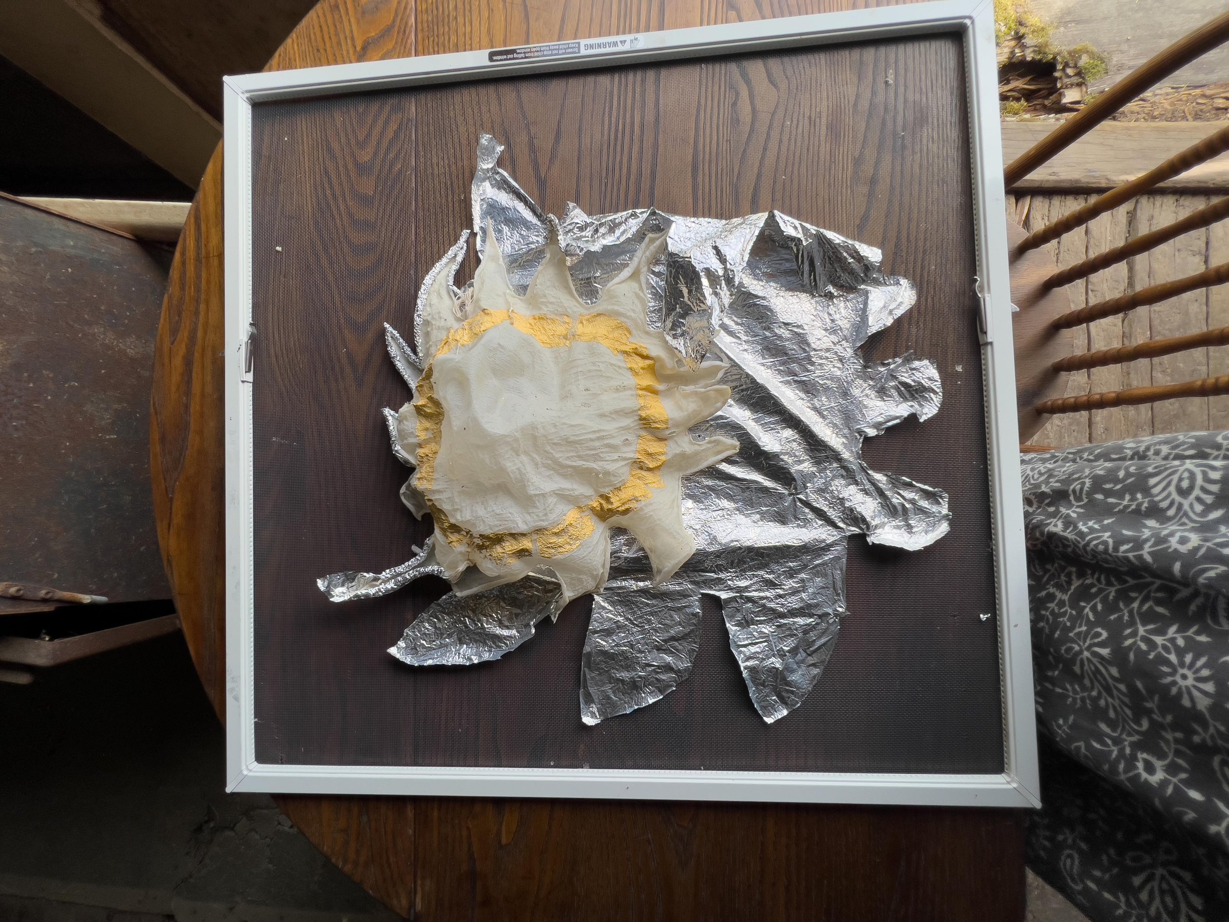 The size differential of the original & the dried.
