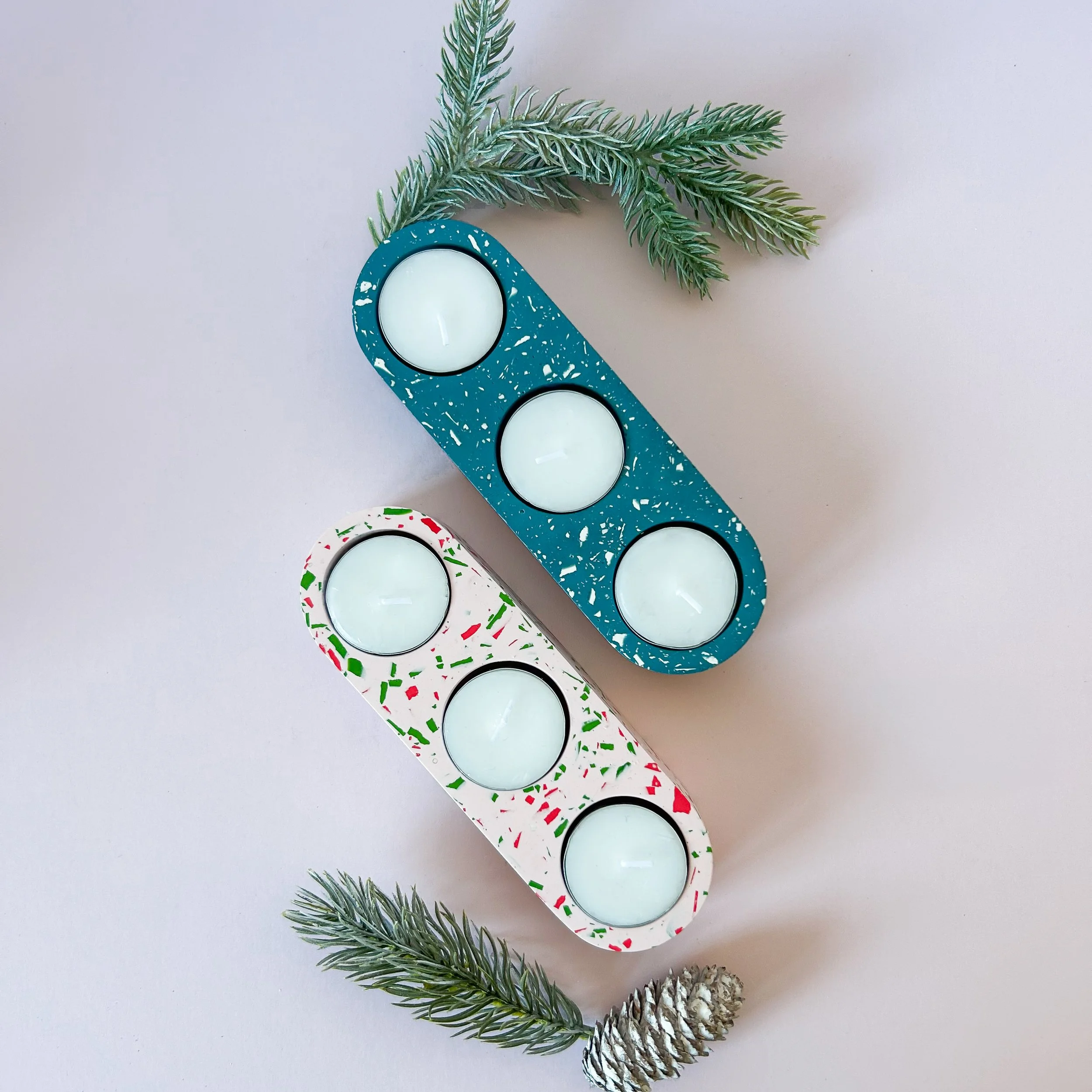 Christmas Triple Tealight Holder