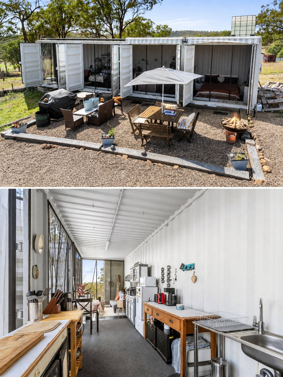 40' High Cube Open Side Summer Home