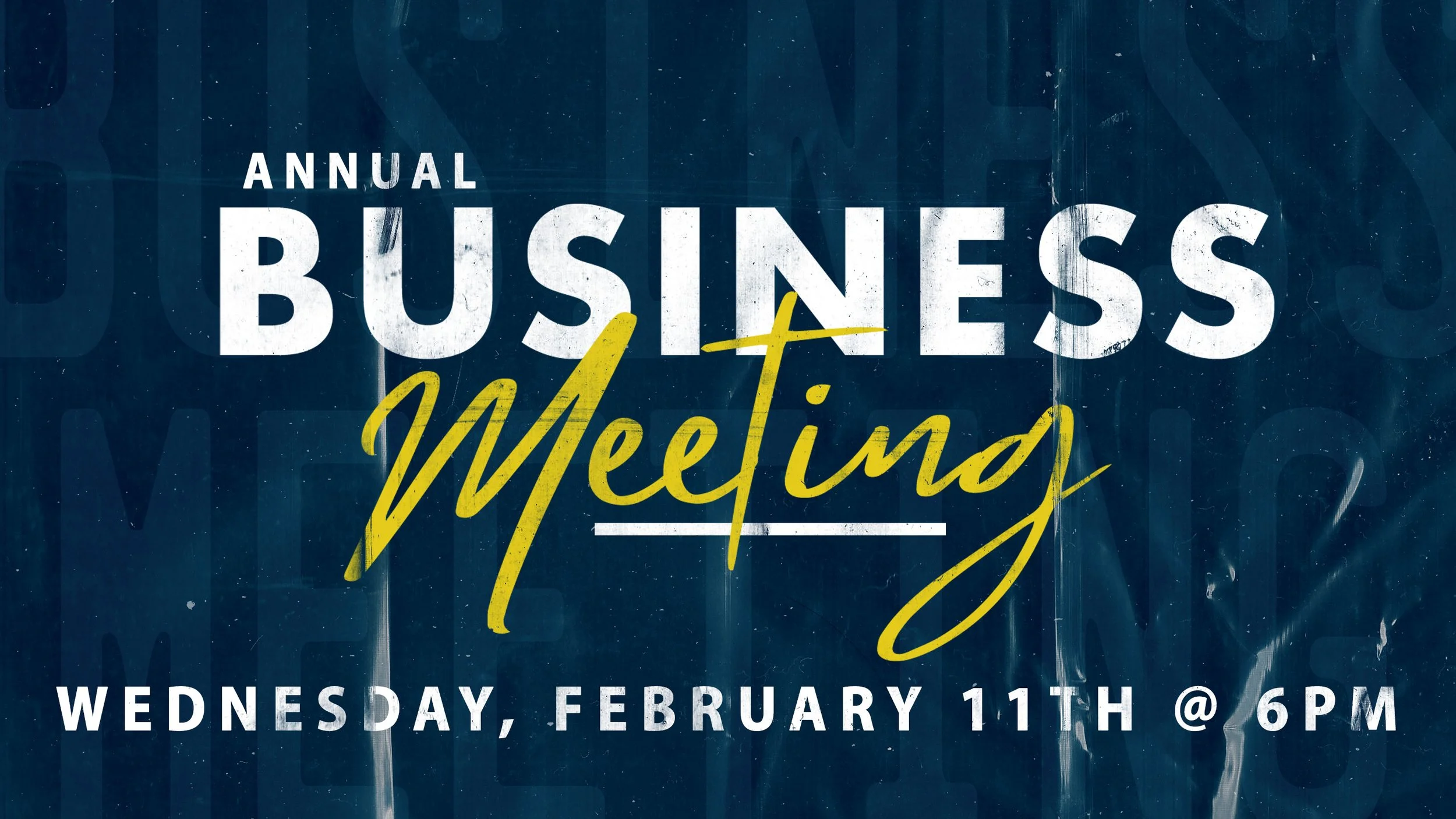 Annual Business Meeting