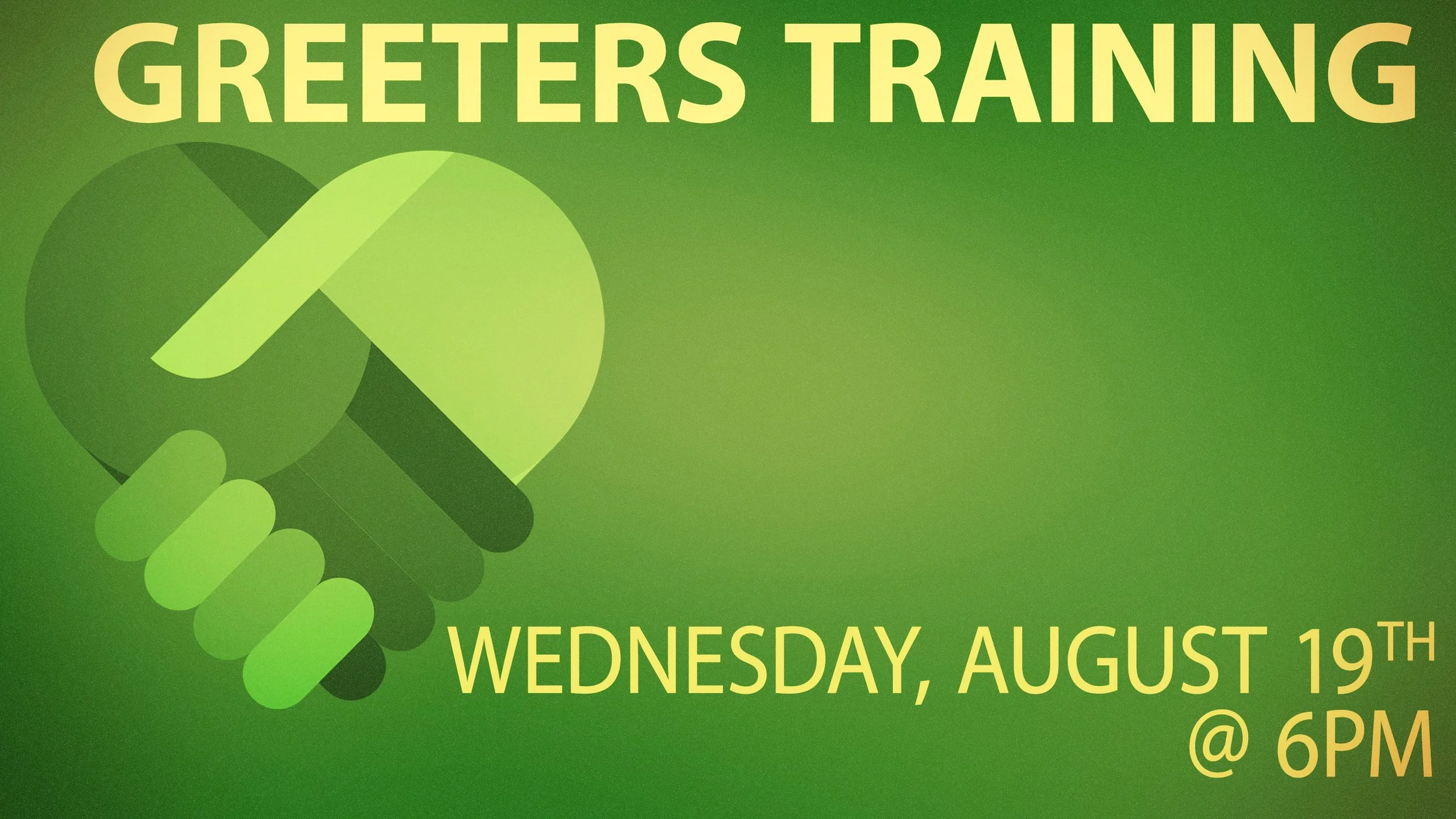 Greeters Training