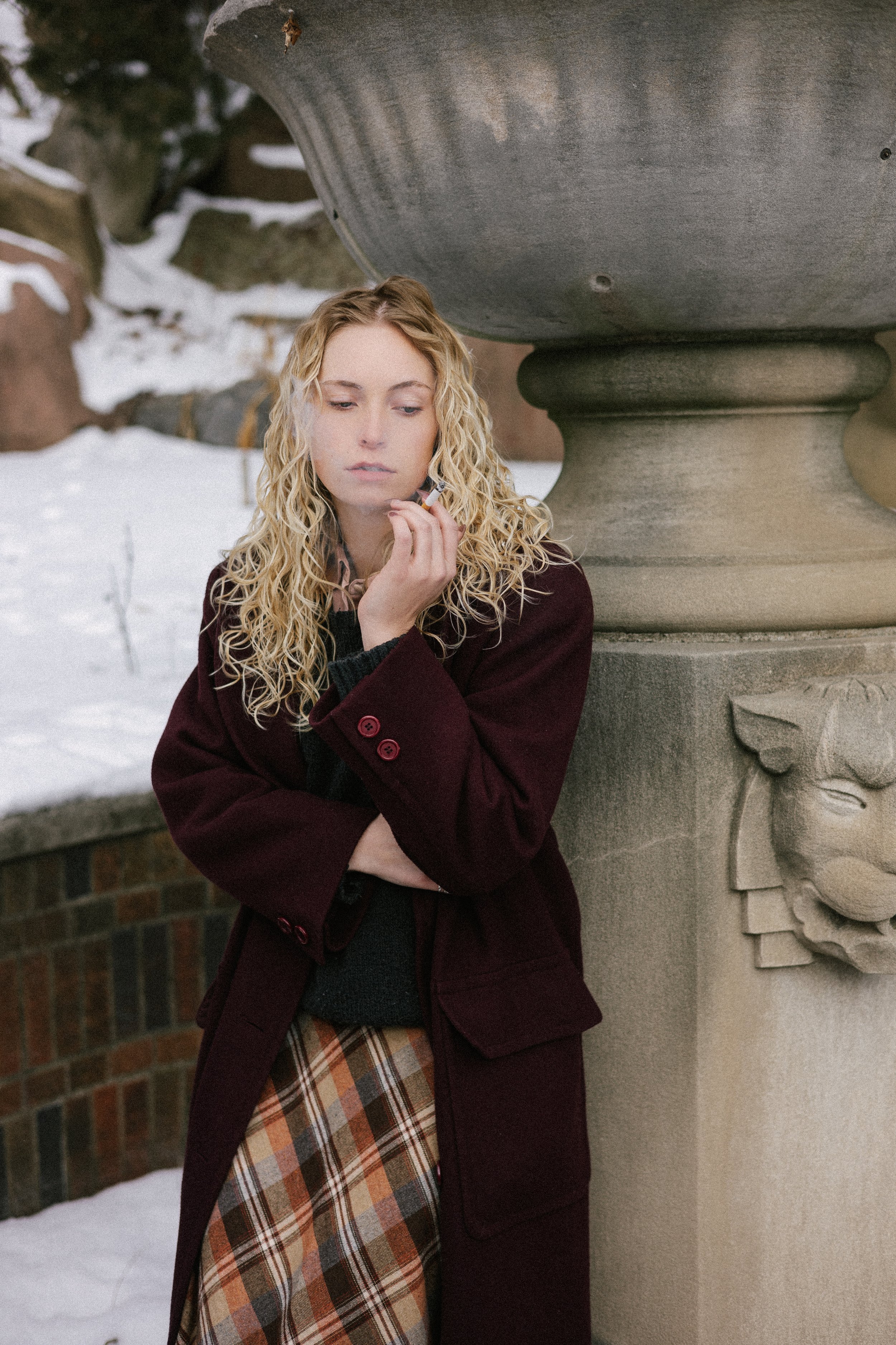 Twin Peaks inspired shoot - Photographer: Erin McConell; Model: Indria Marie 