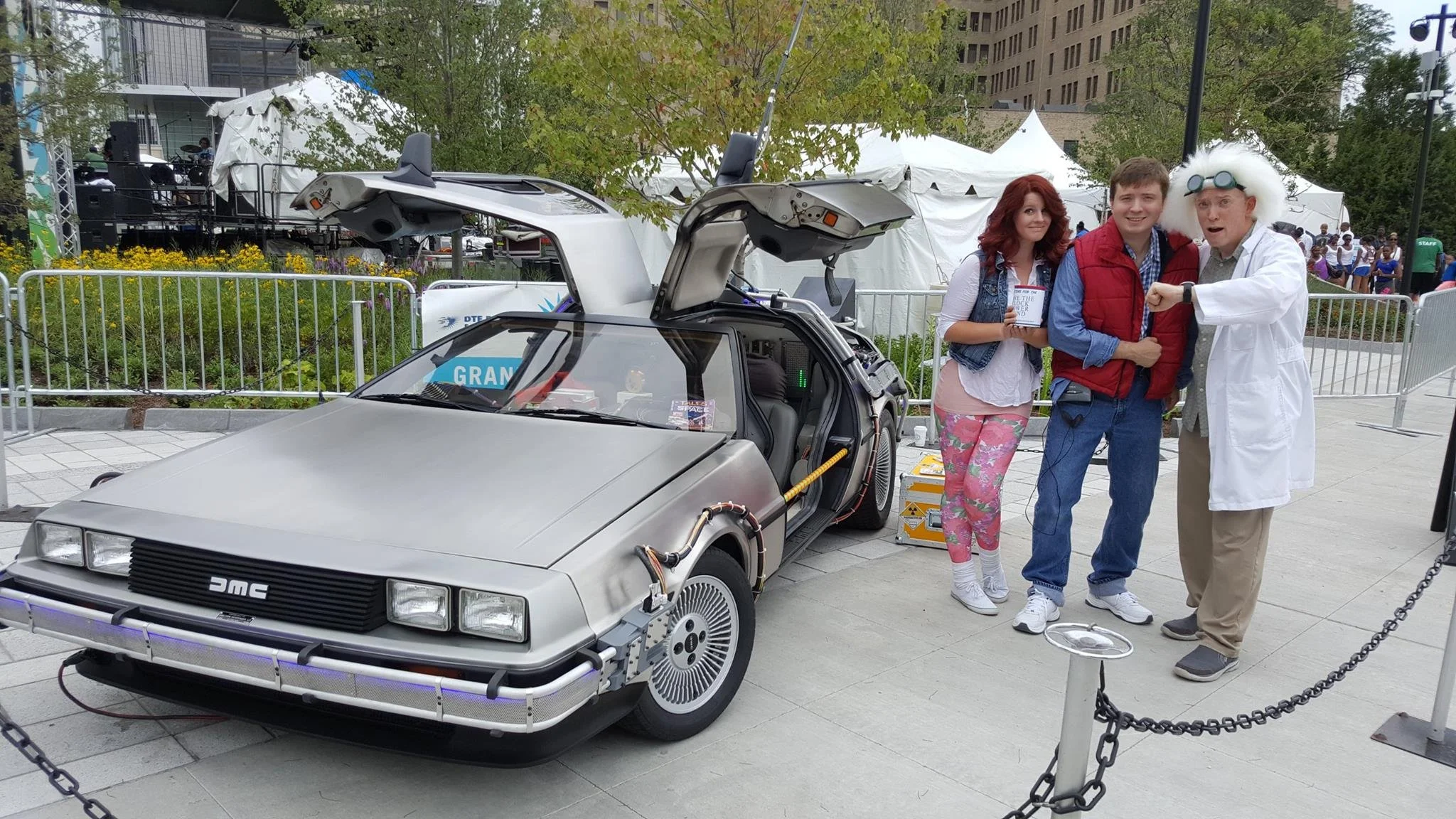 Stylist. Live branded Back to The Future event, Beacon Park Detroit 2017
