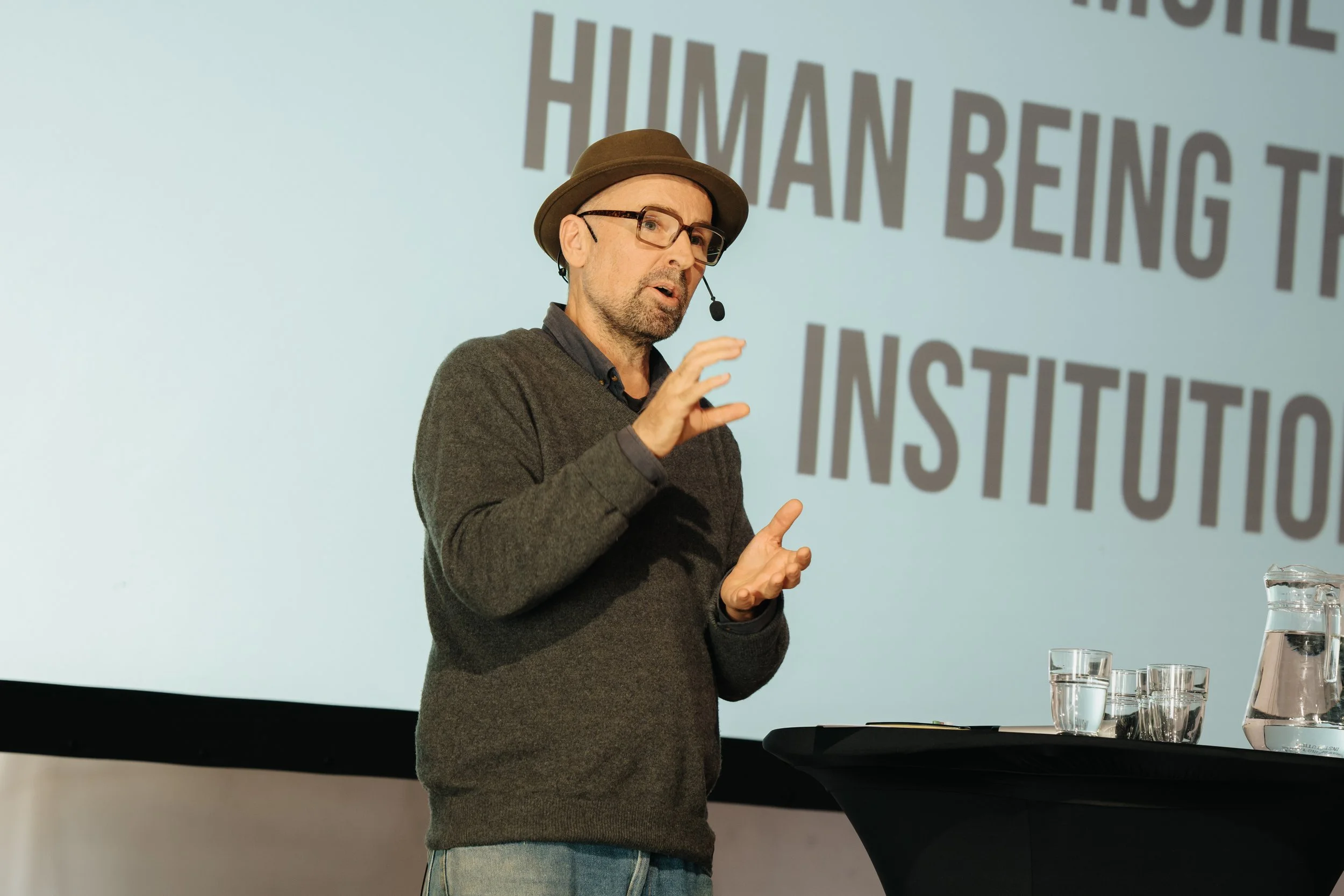 Picture of David Jubb speaking at conference