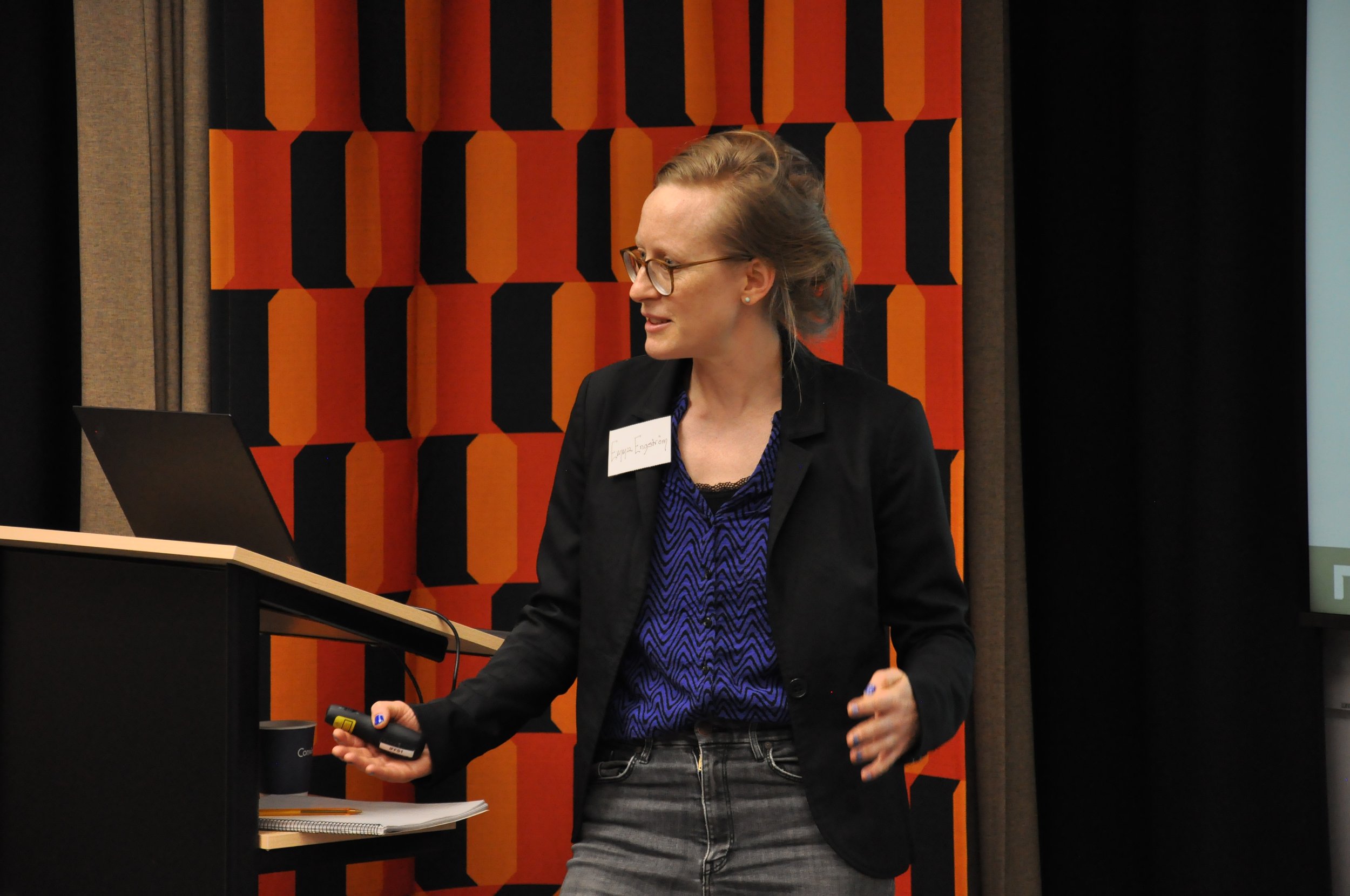   Emma Engström  gave the presentation “The prospect for data-driven assessments of slow global catastrophic risks” 
