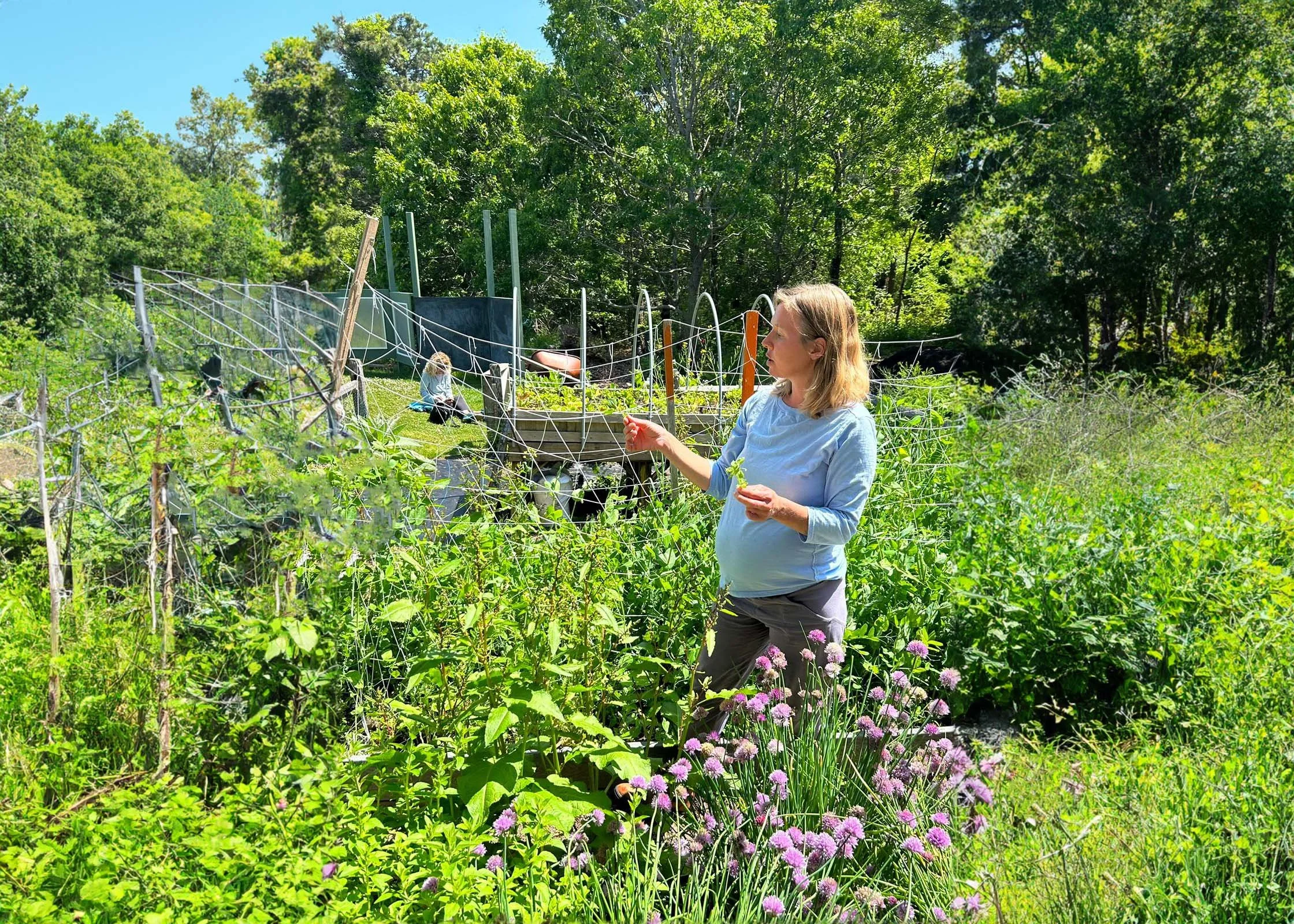 pregnant sarah teaching in garden-PS.jpg