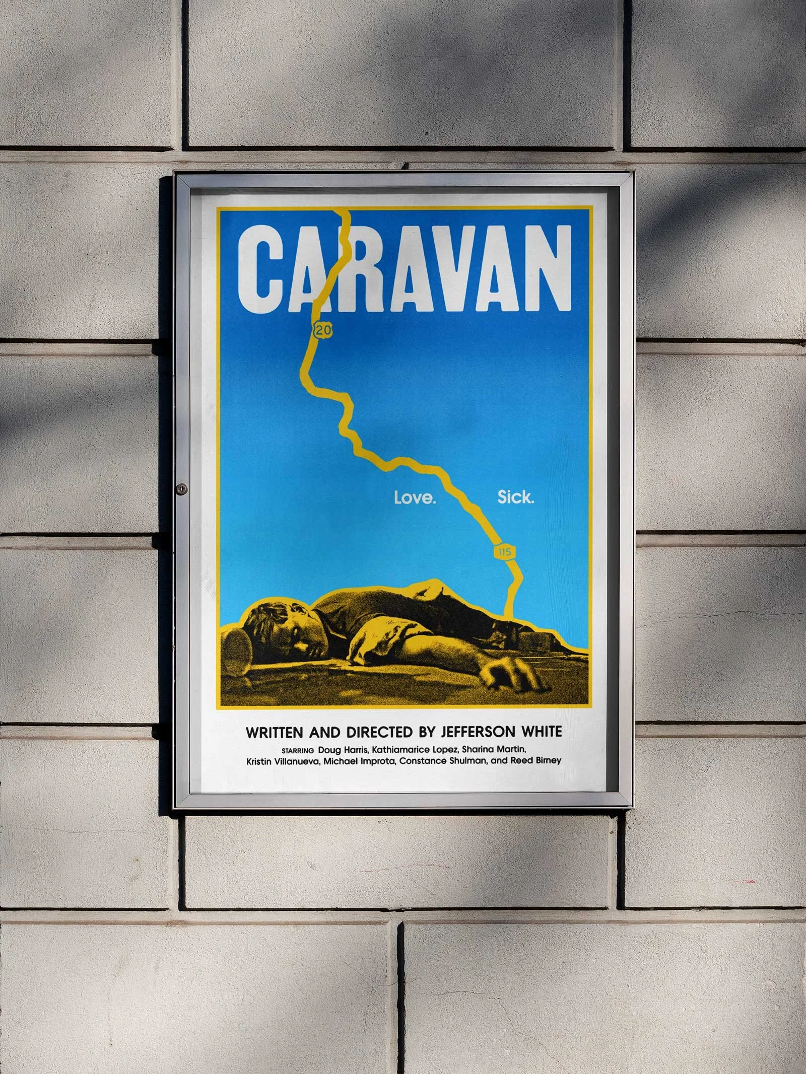 CARAVAN. Poster and titles design for a film by Jefferson White.