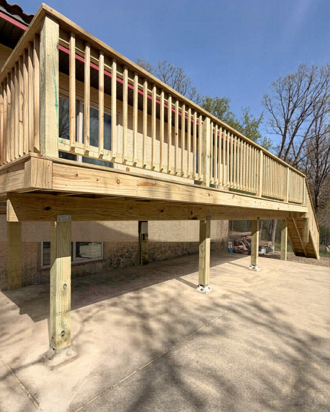 Ramsey, MN-Pressure Treated Lumber Deck