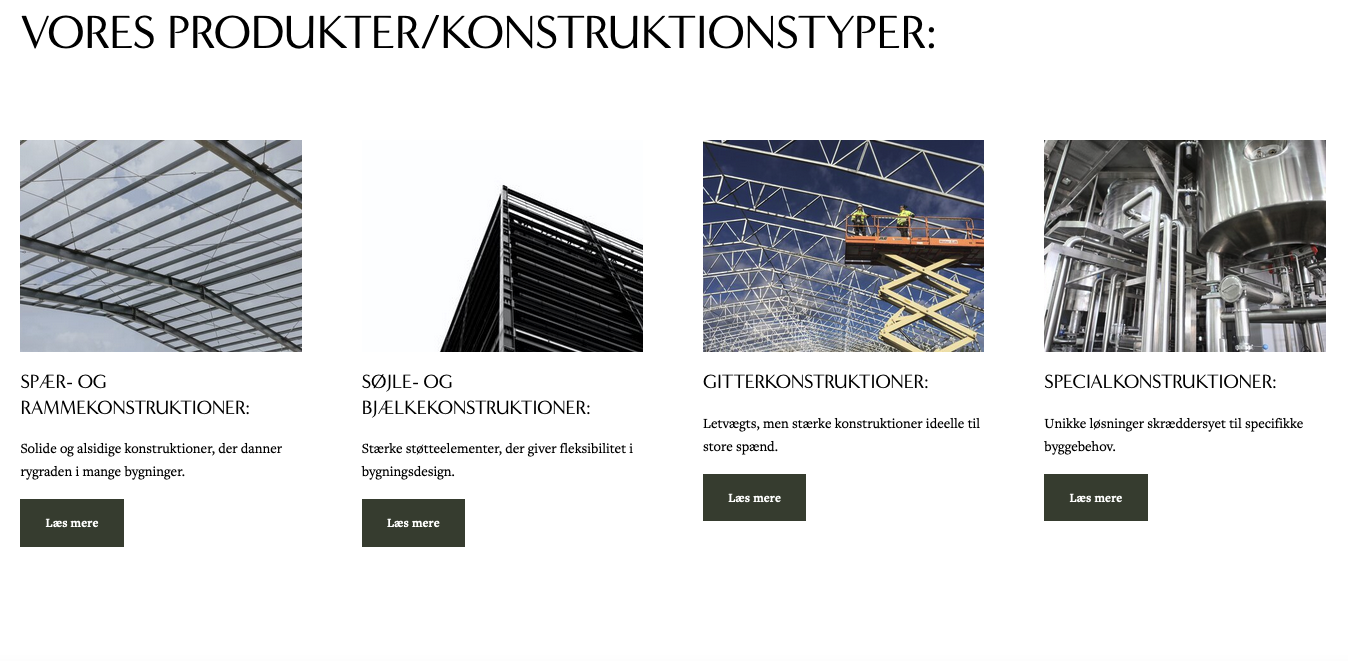 Spær- og Rammekonstruktioner - Alt i stålkonstruktioner — MP Industri
