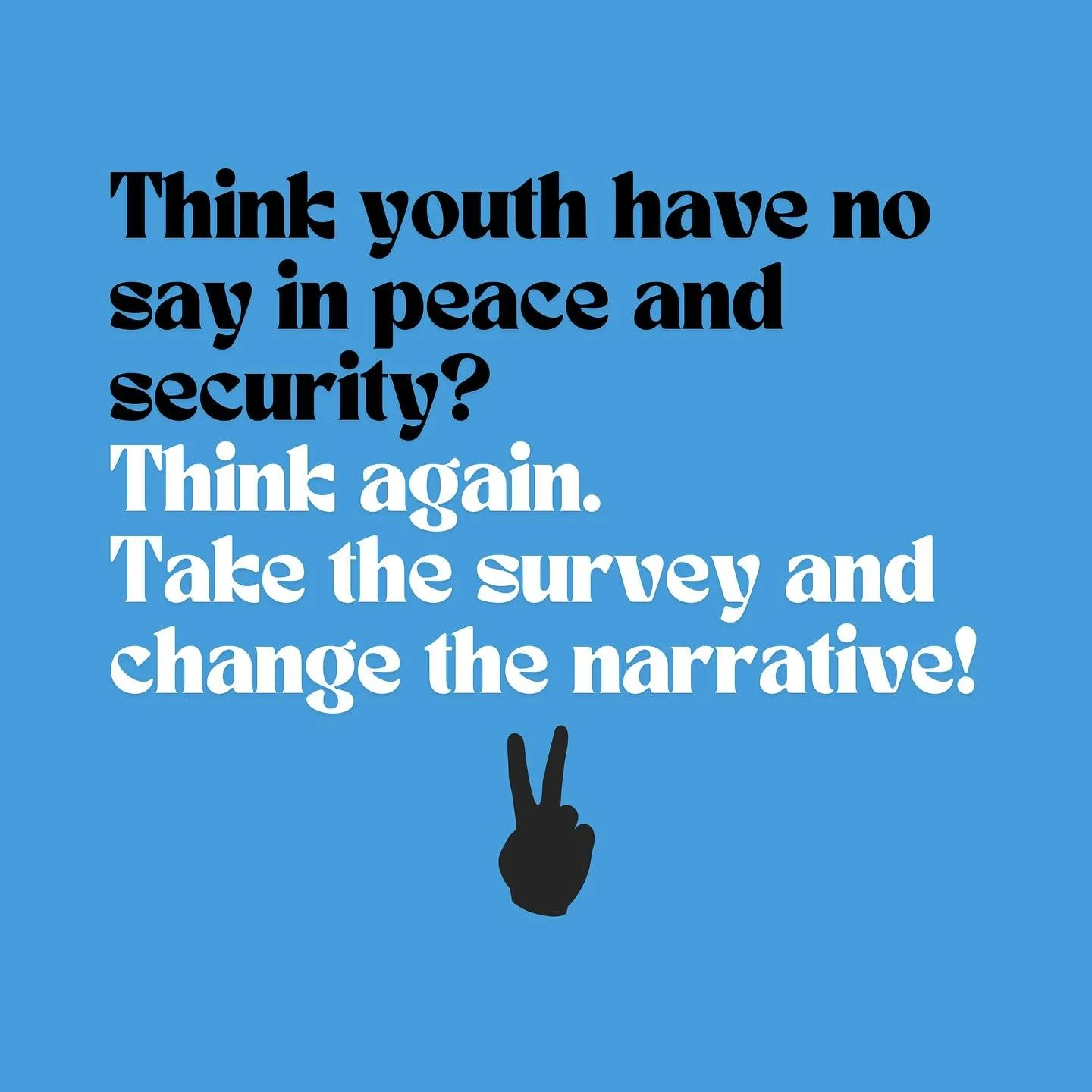 📢Peace &amp; Security - Make your voice heard by taking part in our survey! 🌍

Young people are way too often overheard - especially when it comes to peace and
security. We, the Global Shapers from Berlin, Hamburg, Heidelberg, Lugano and
Vienna wan