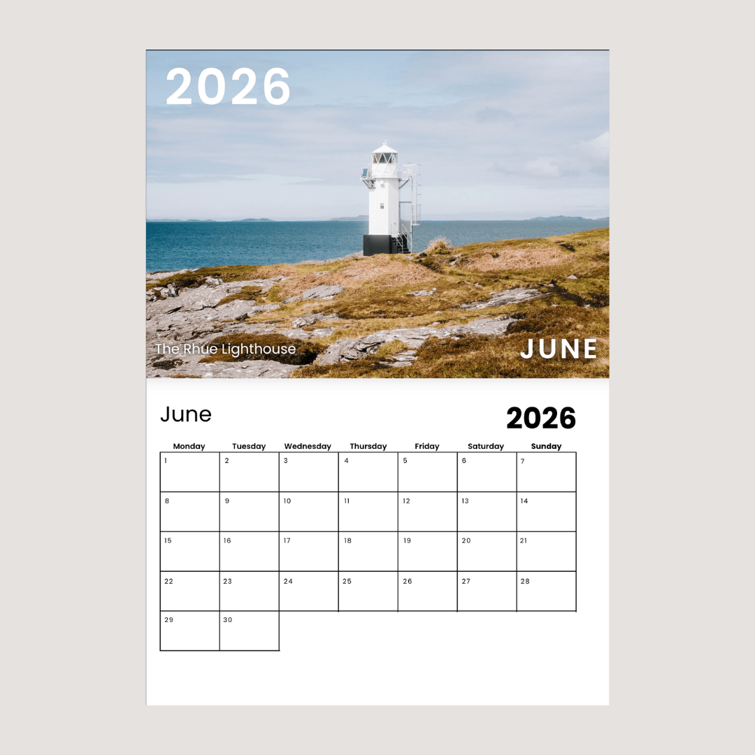 Roam with Ross NC500 Wall Calendar 2026 June.png