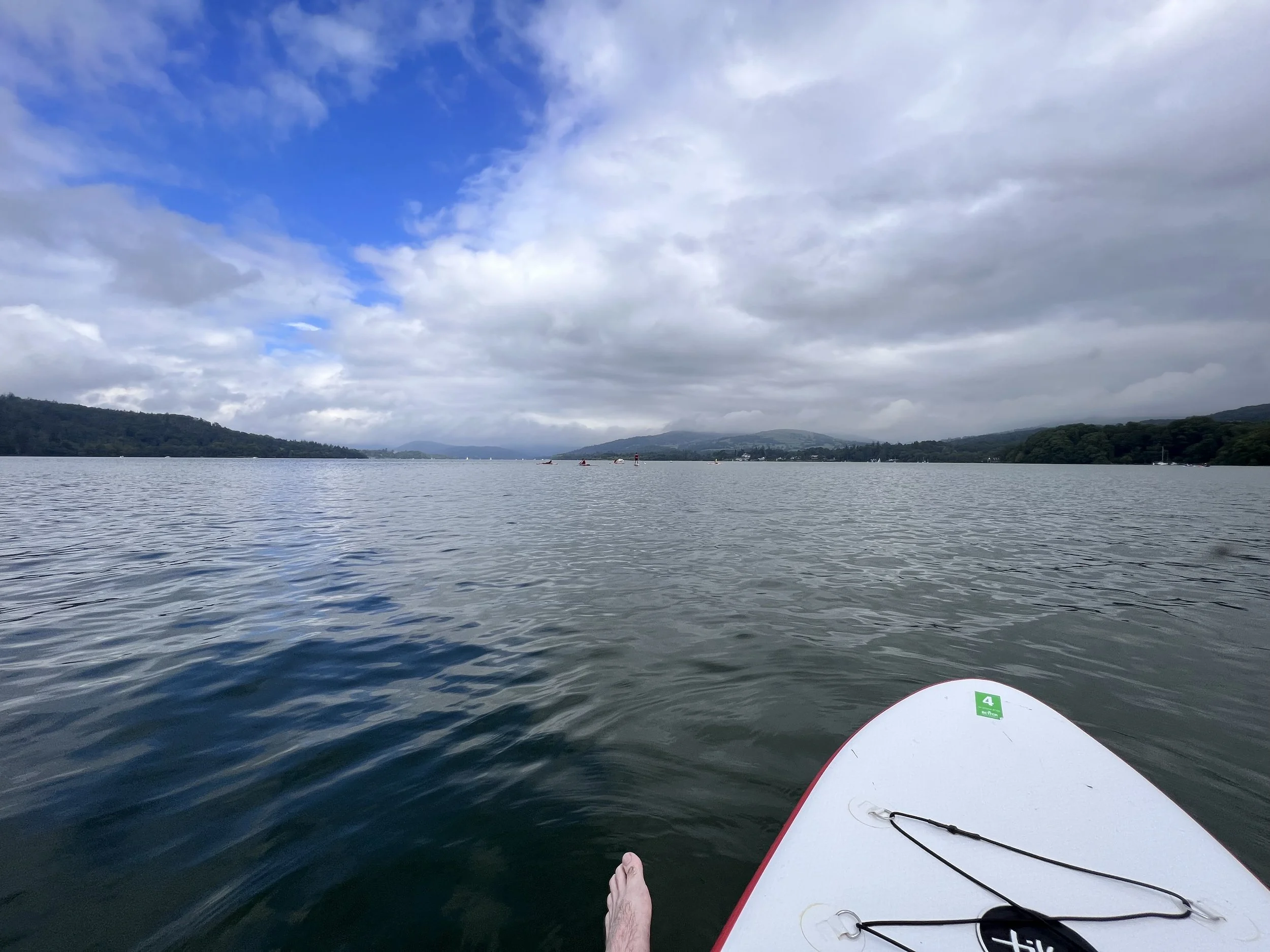 Paddle boarding on Lake Windermere