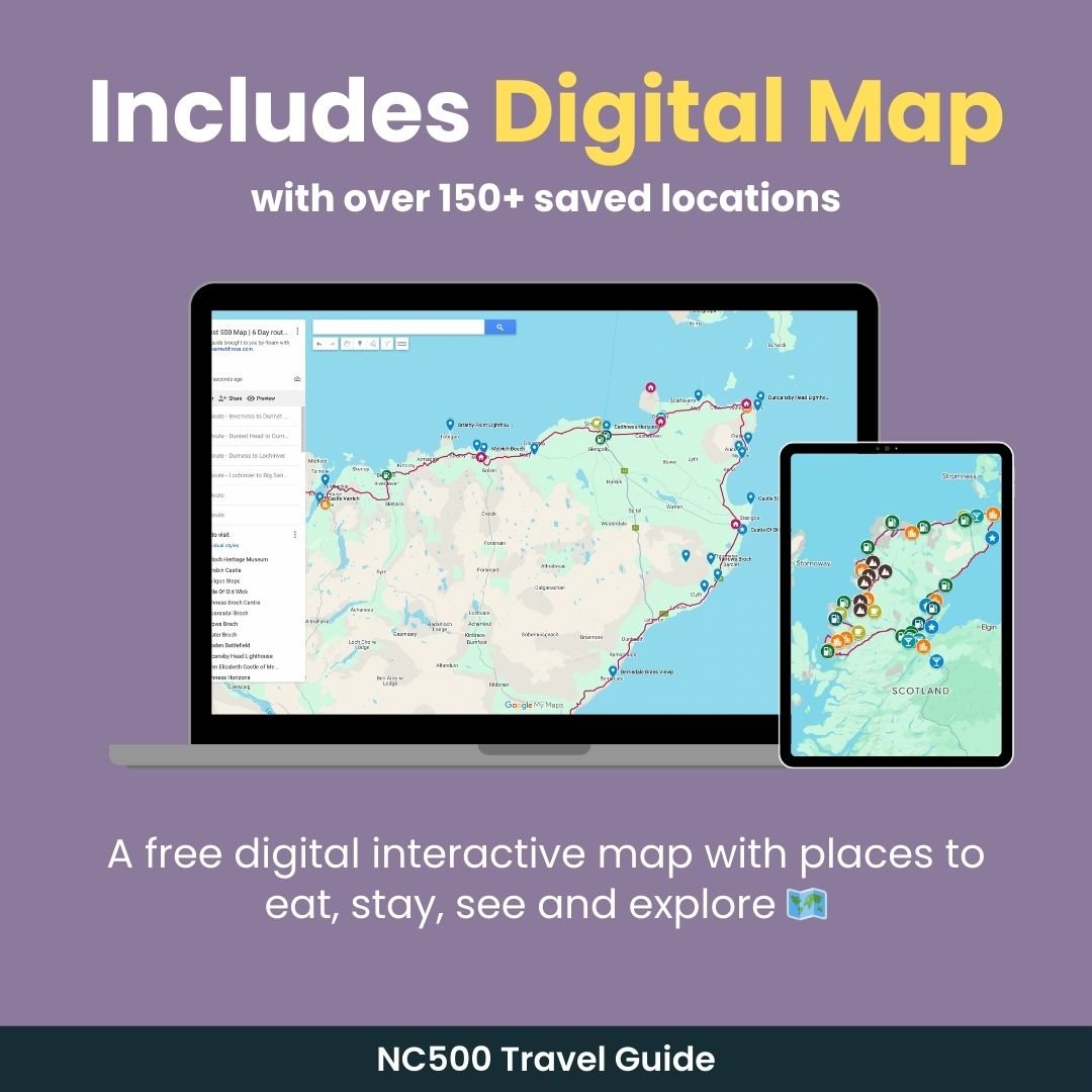 North Coast 500 Guide book Digital Map