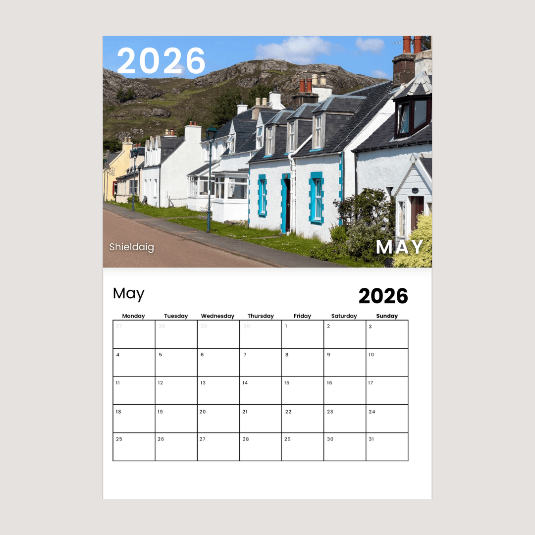 Roam with Ross NC500 Wall Calendar 2026 May.png