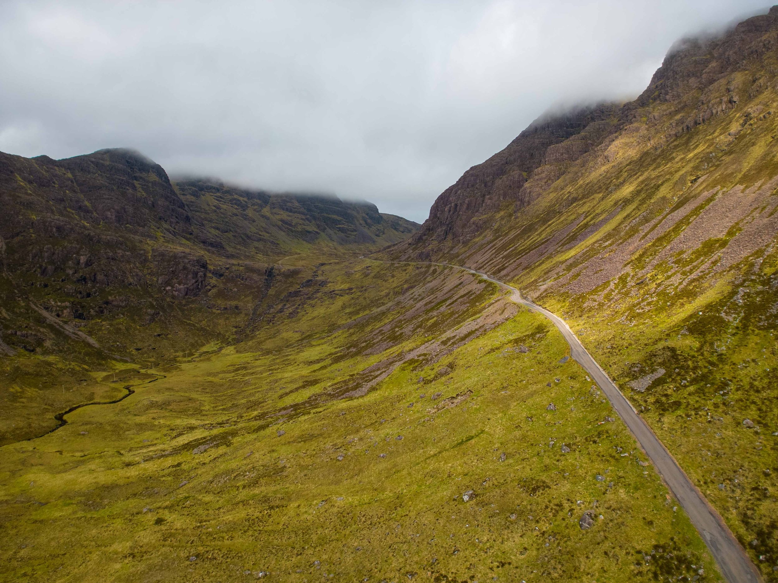 A view of Applecross pass in Scotland