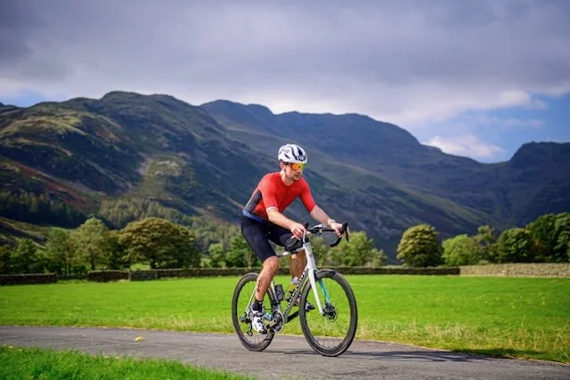 Ross riding his bike on the NC500