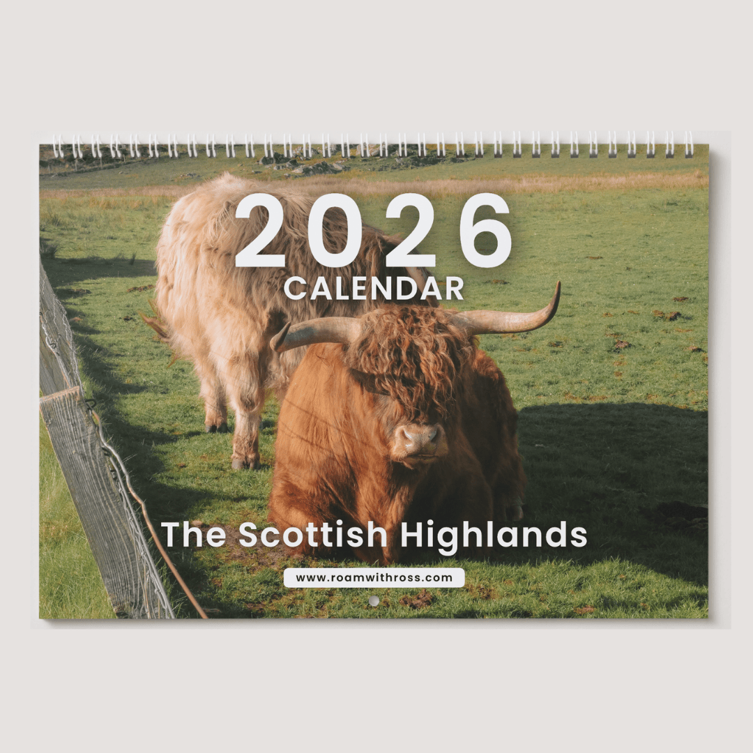 Roam with Ross NC500 Wall Calendar 2026 Main.png