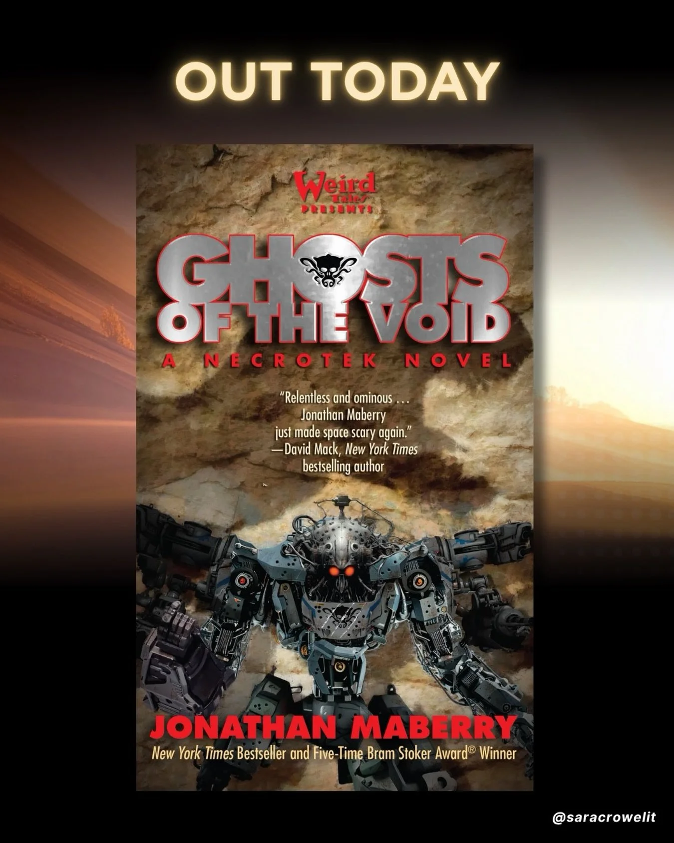 Happy pub day! 🪐

From New York Times bestselling author Jonathan Maberry comes the dramatic finale to the NecroTek series, packed with action, adventure, space fights, fearsome aliens, love, and drama.

The crew and inhabitants of the space station