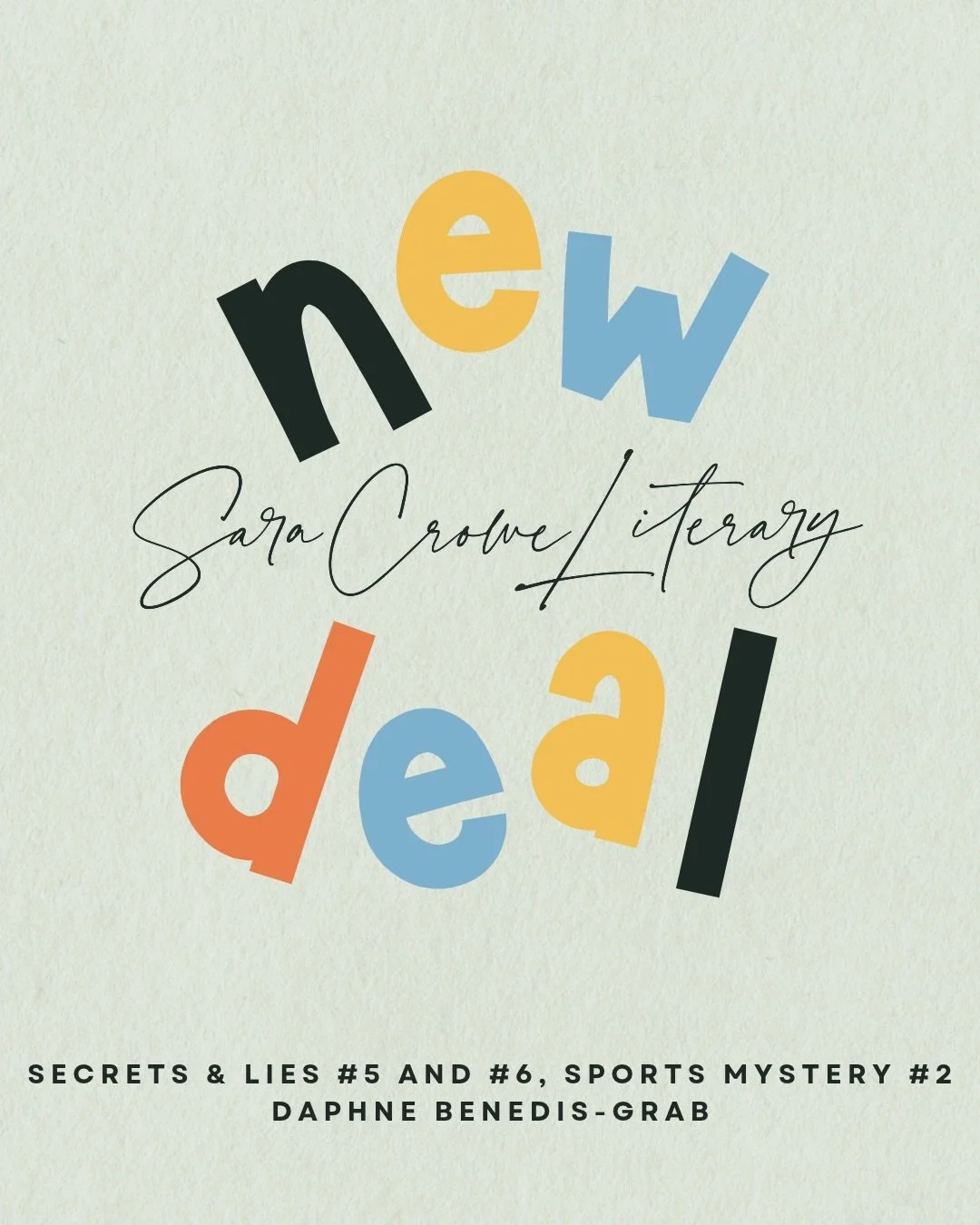 🚨 NEW DEAL ALERT 🚨 We are so pleased to announce THREE new books incoming from author Daphne Benedis-Grab!

@daphne_bg @scholastic
#secretsandlies #team #mg #booksbooksbooks #newdeals