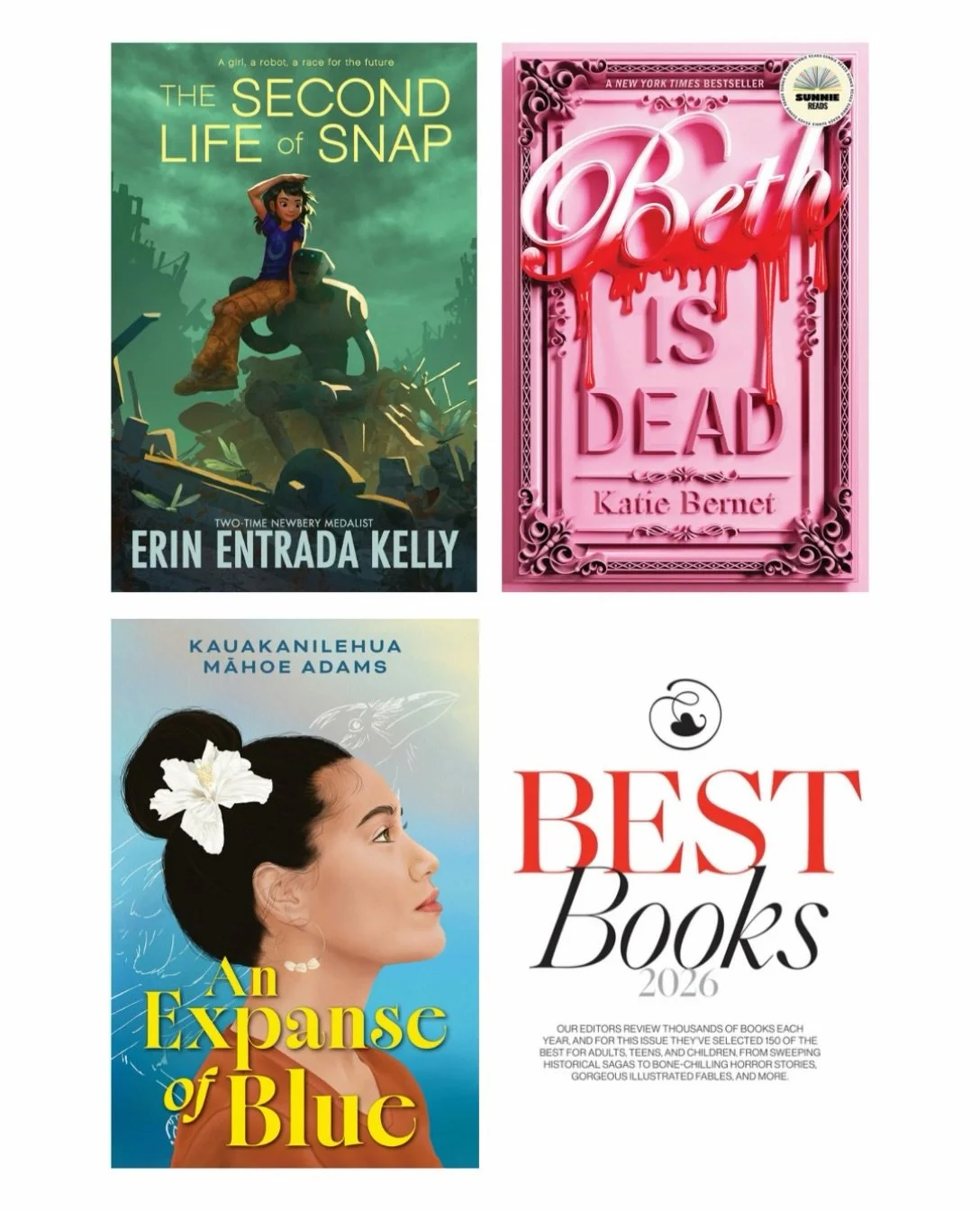 Congratulations to our talented PUBLISHERS WEEKLY BEST BOOKS OF 2026 authors, Erin Entrada Kelly, Katie Bernet, and Kauakanilehua Māhoe Adams. Our clients never fail to impress us! 🤩

@erinentrada @katiebernet @kauawrites @publisherswkly #bestbookso