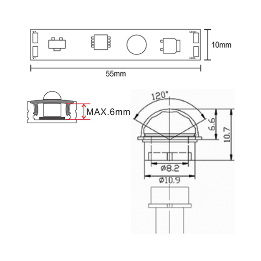 Photocell Stem Mounted Sensor — Zortech LED