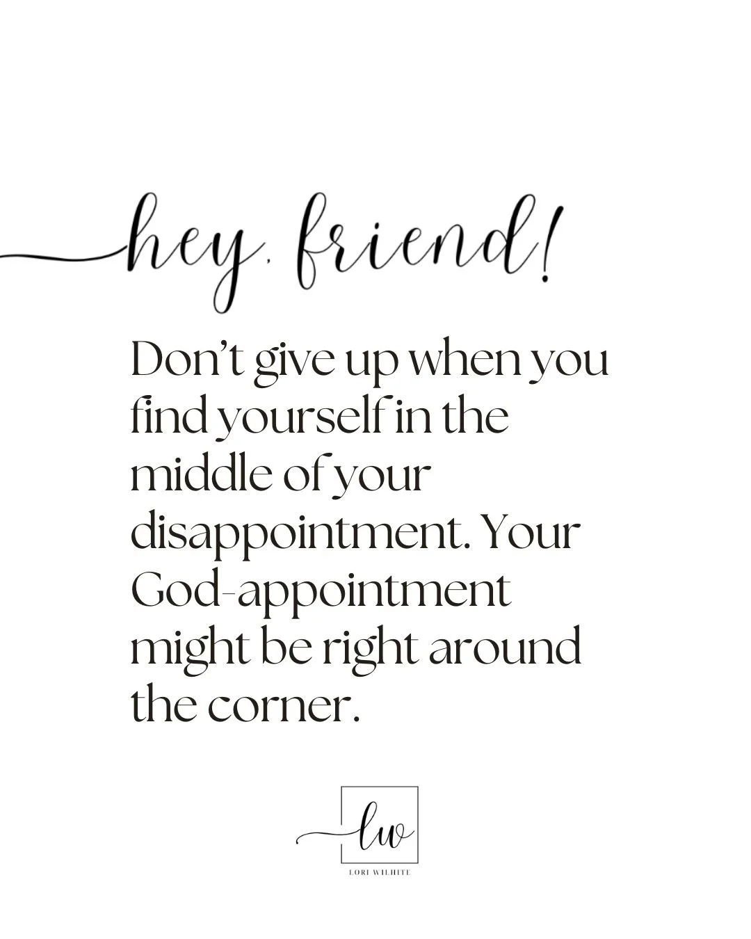 Navigating a disappointment while believing for a God-appointment? Leave a 🙏🏼 below so I can pray for you! Keep going. Keep trusting. Keep believing.