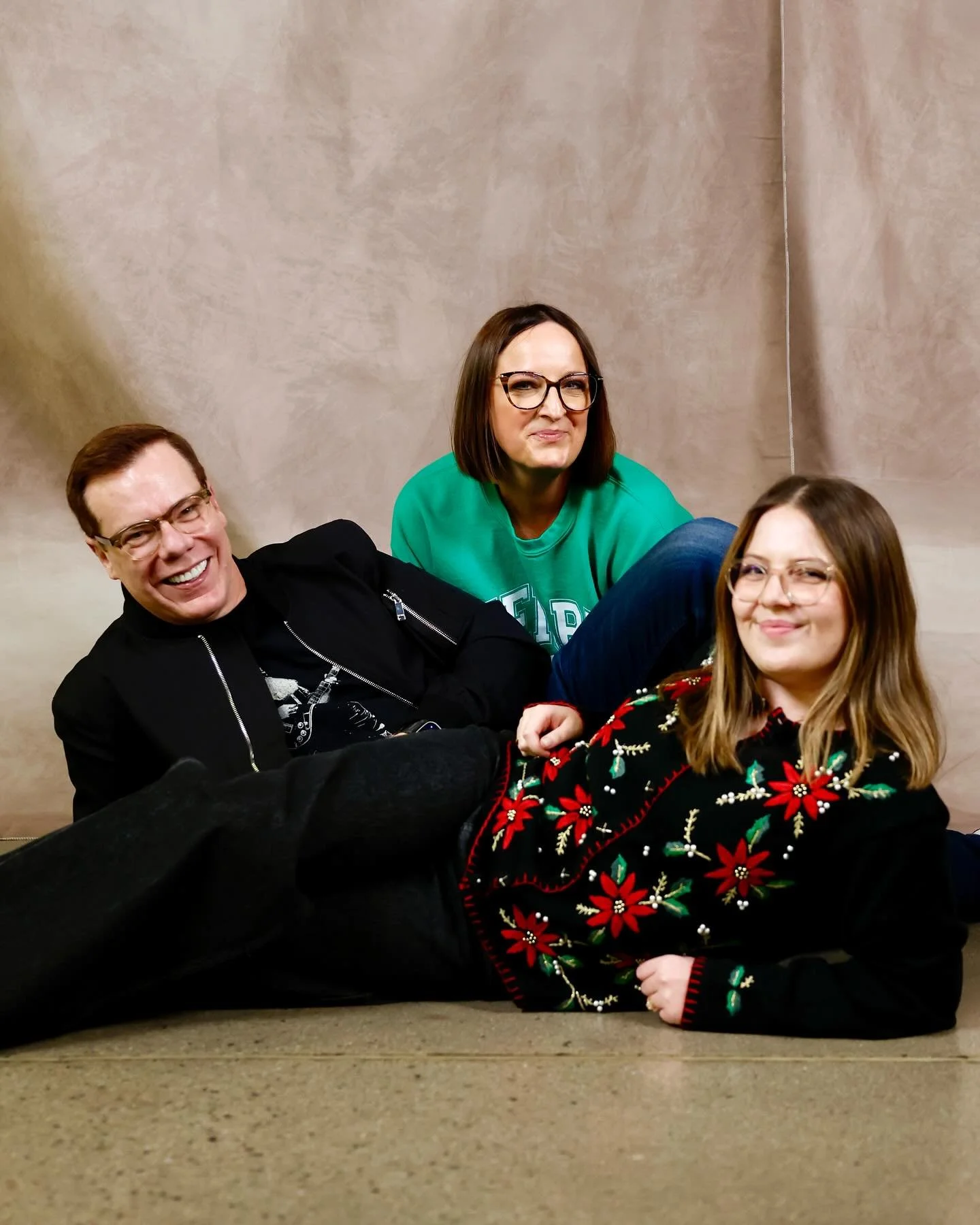 Awkward family photos at the All-Team Christmas party. We might be awkward, but we are for sure family! Love our team.