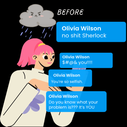 Rage Text Preventer before and after emotion translator.gif