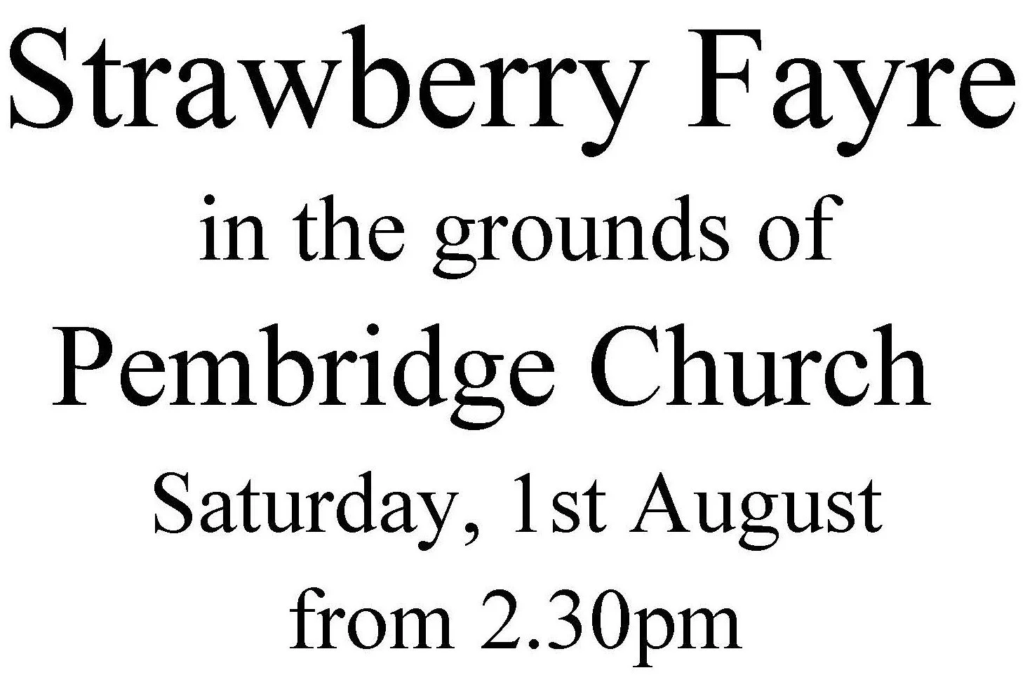 Strawberry Fayre