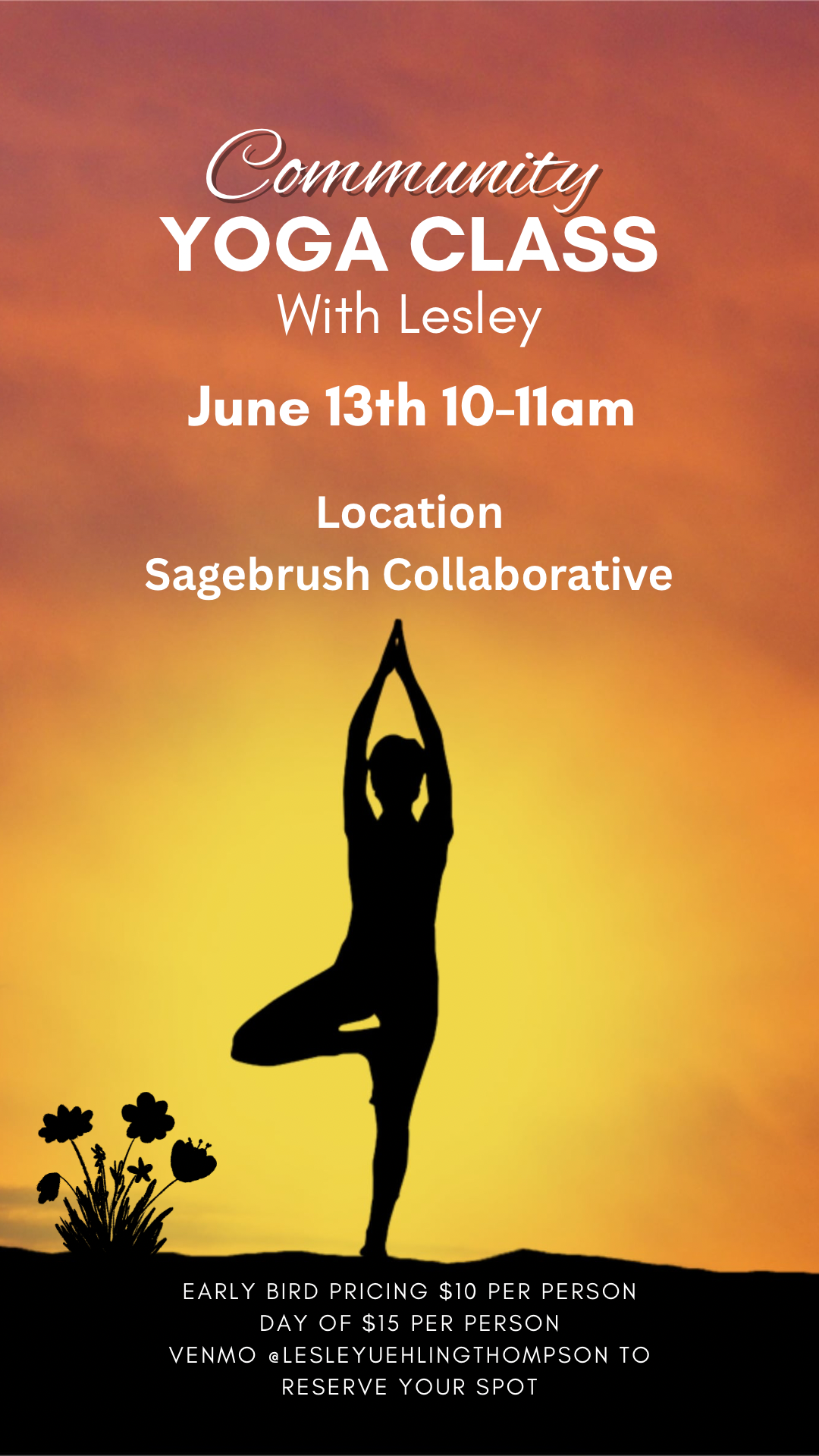 Community Yoga Class with Lesley