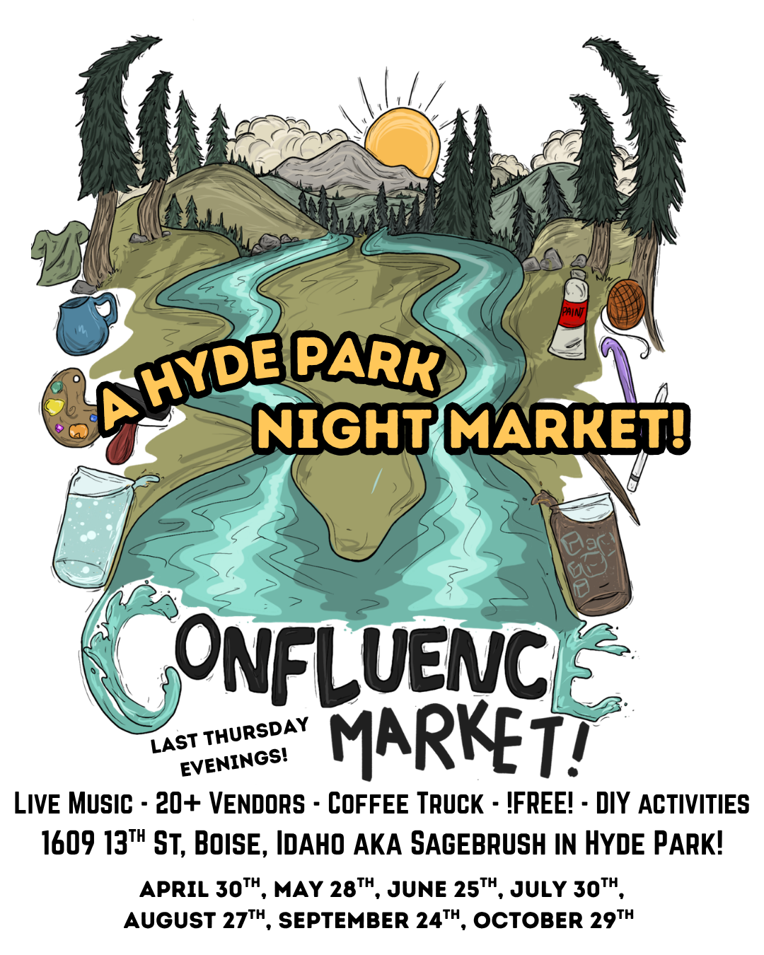 Confluence Market:  a Hyde Park Night Market