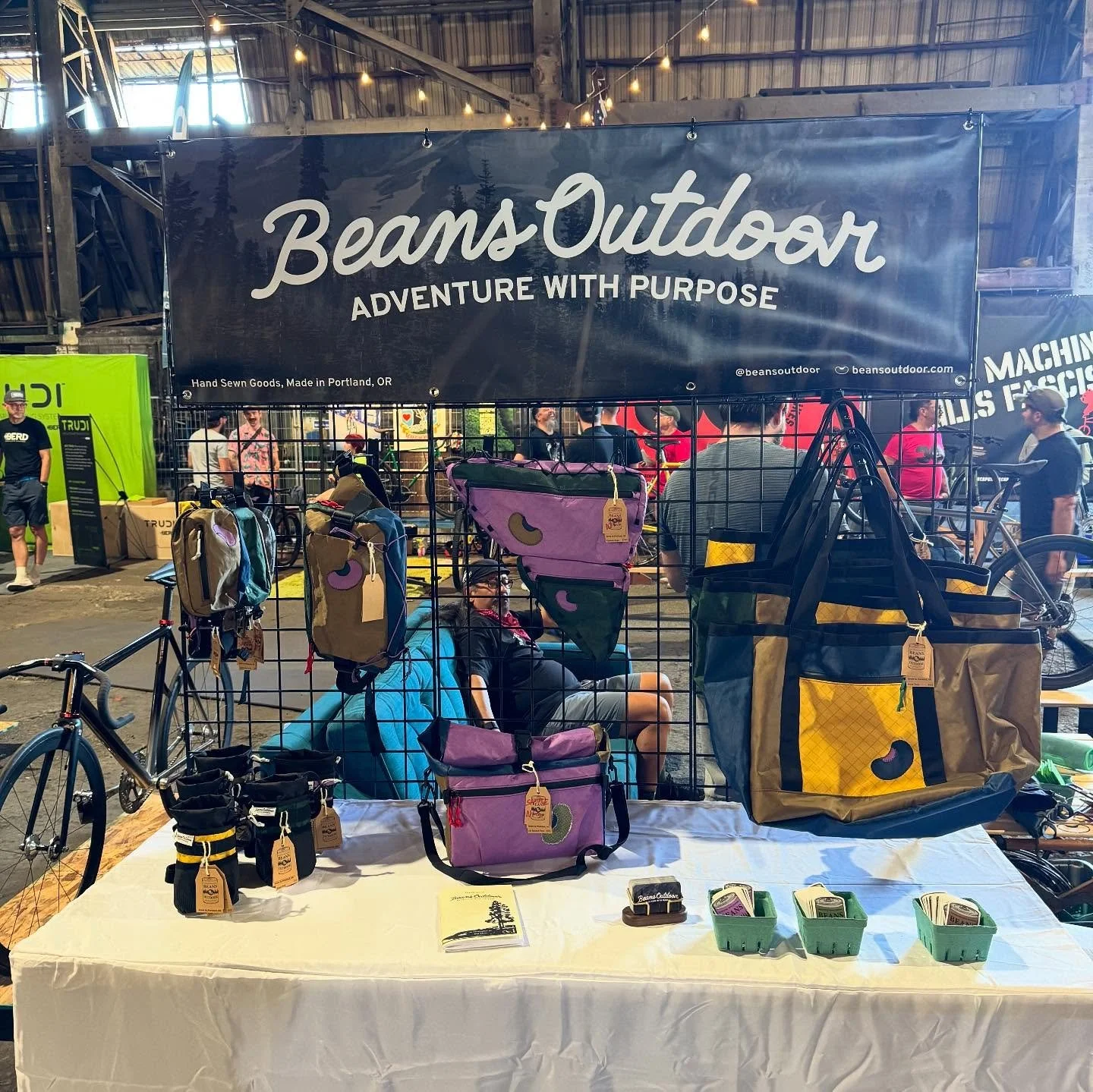 @made.bike is under way! Come check out my booth and the rad bikes by @hotsalad_bicycles