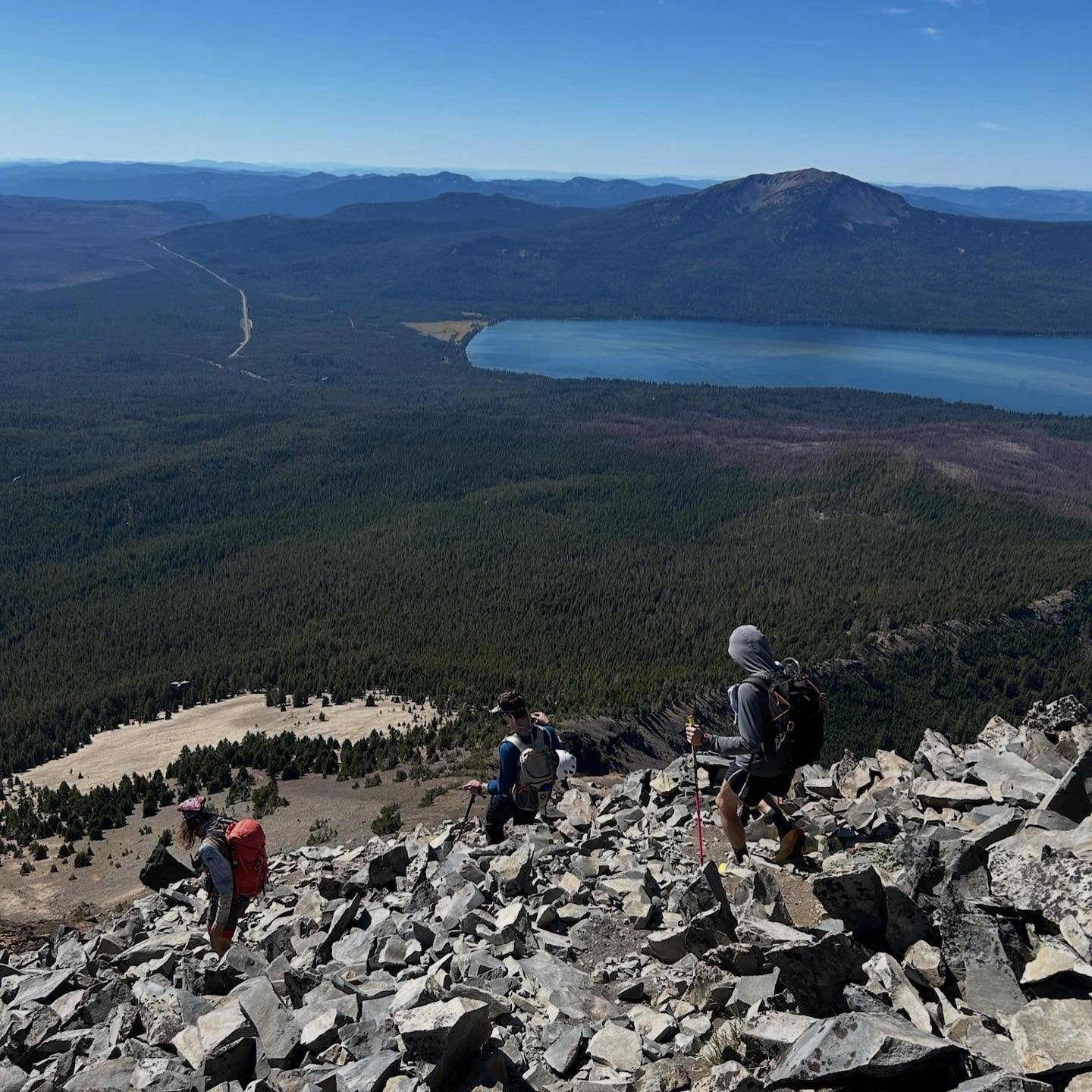 A little mission up Mt Theilsen in central Oregon. Alex, John, and Andrew joined me for a long drive after work, a very cold sleep (more of a nap), and some amazing views of Mt Theilsen and Crater Lake NP. Cool September morning air kept us going up 