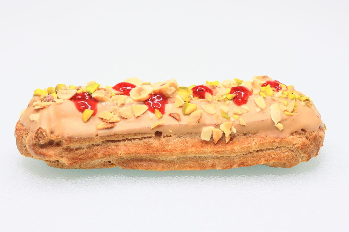 🌷May Special Menu🌷
Caramel Eclair $6.50 each

Caramel cream, caramel chocolate, almond, pistachio, hazelnuts, raspberry sauce

Special menus are always recommended to pre-order.
Just message us in advance and let us know how many you want!

We are 