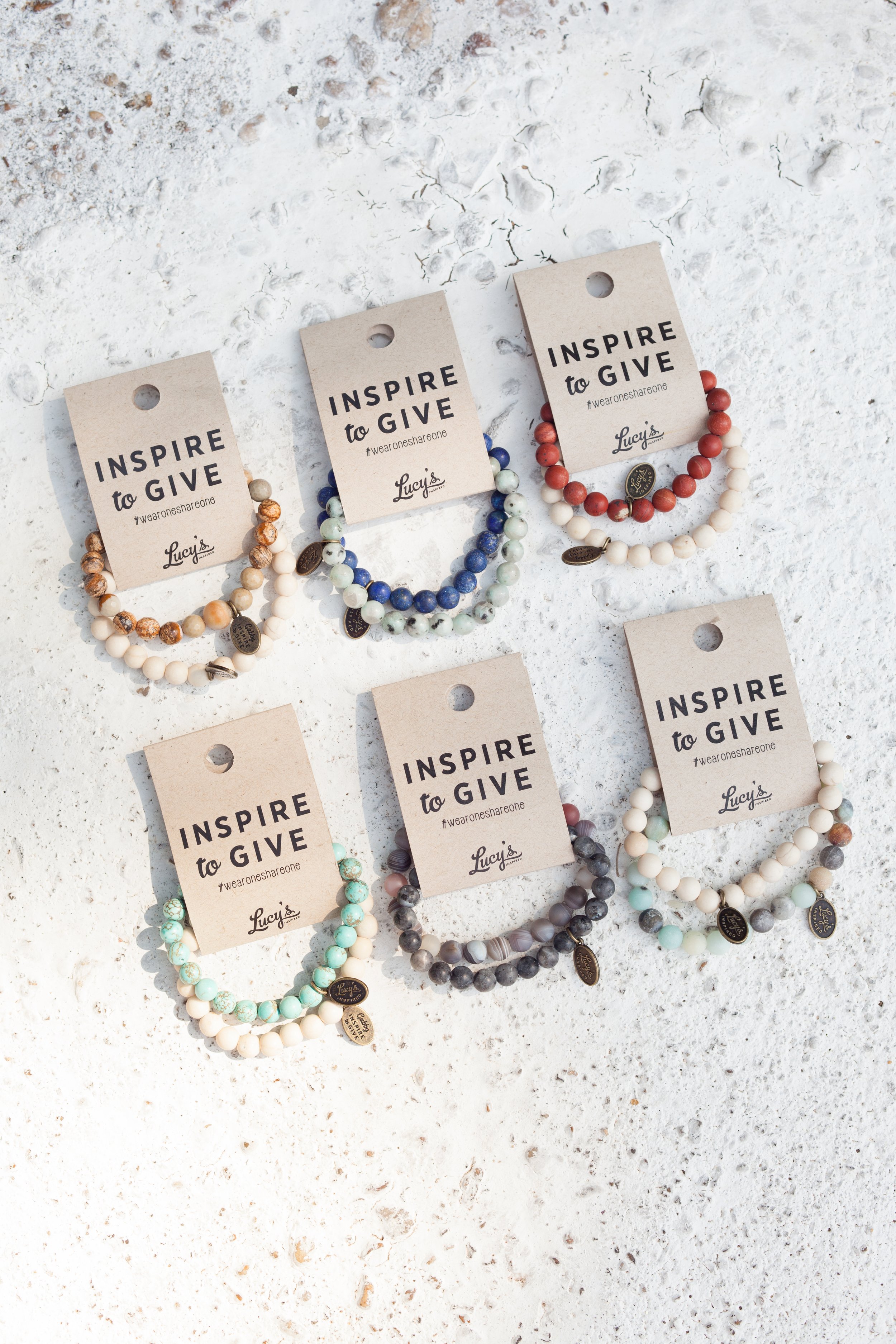 INSPIRE TO GIVE GABBY BRACELETS - 25% OFF — LUCY FARMER