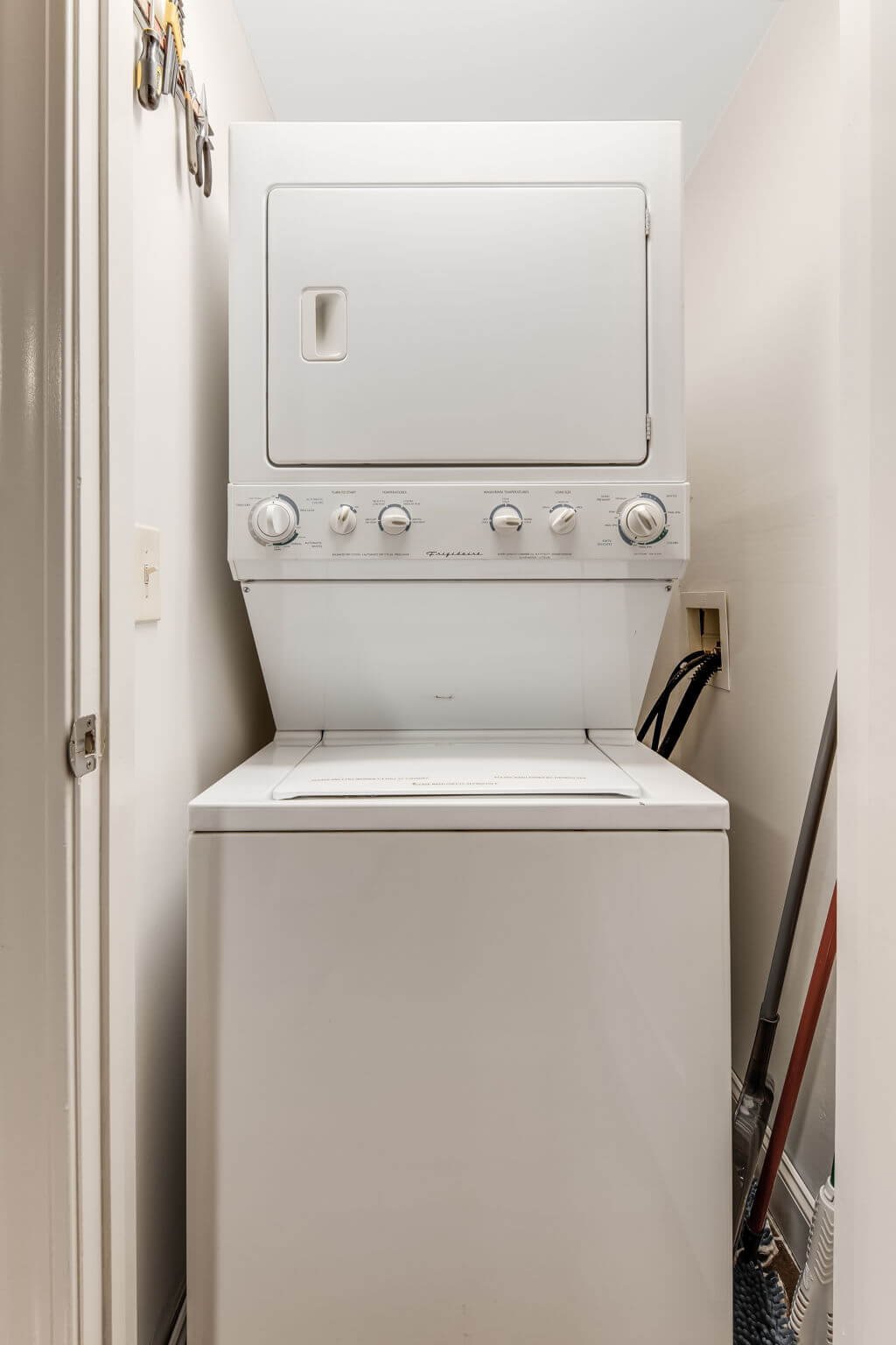 Washer dryer onsite in Asheville cottage