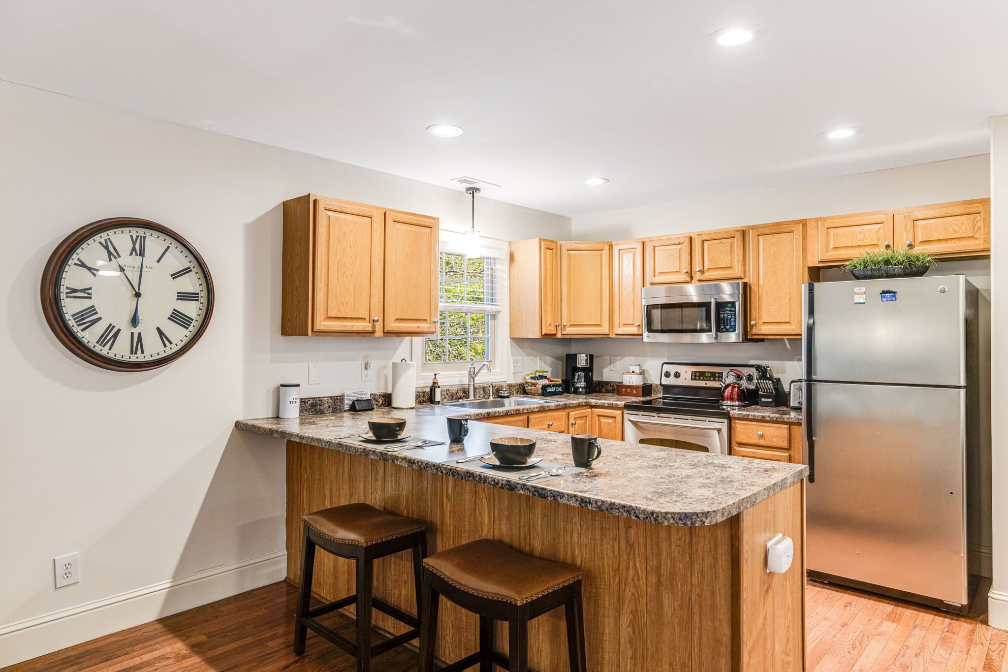 Expansive open kitchen 