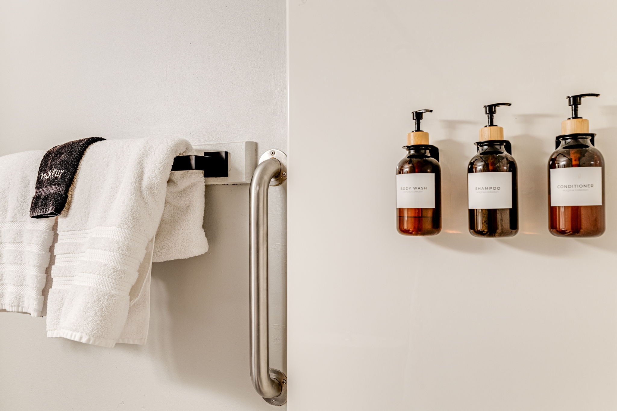 Bath towels and amenities