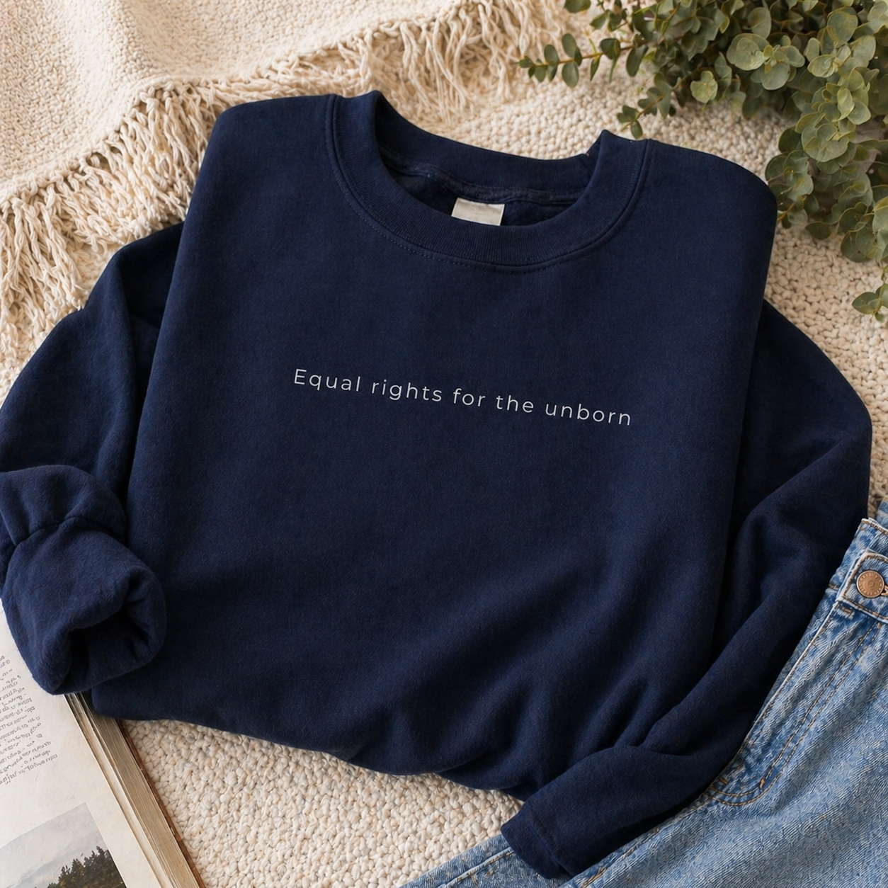 Equal Rights Pro Life Crewneck Sweatshirt