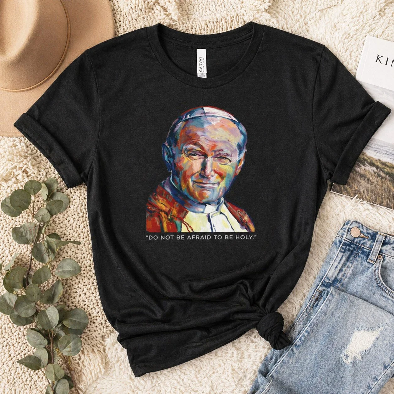 Saint John Paul II Portrait T-Shirt