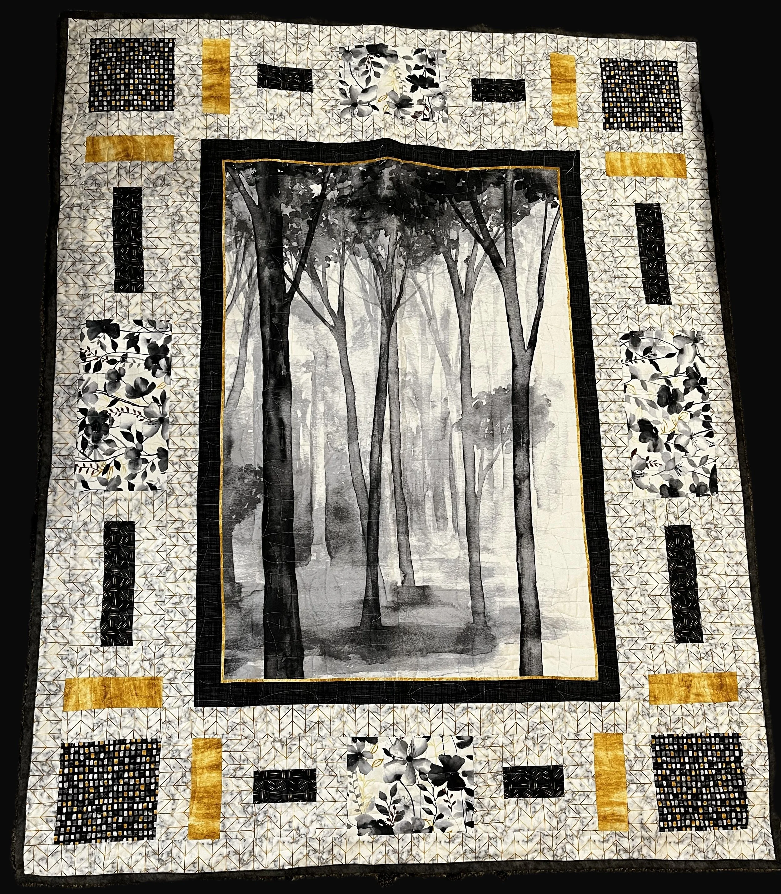 Trees in the Mist Lap Quilt