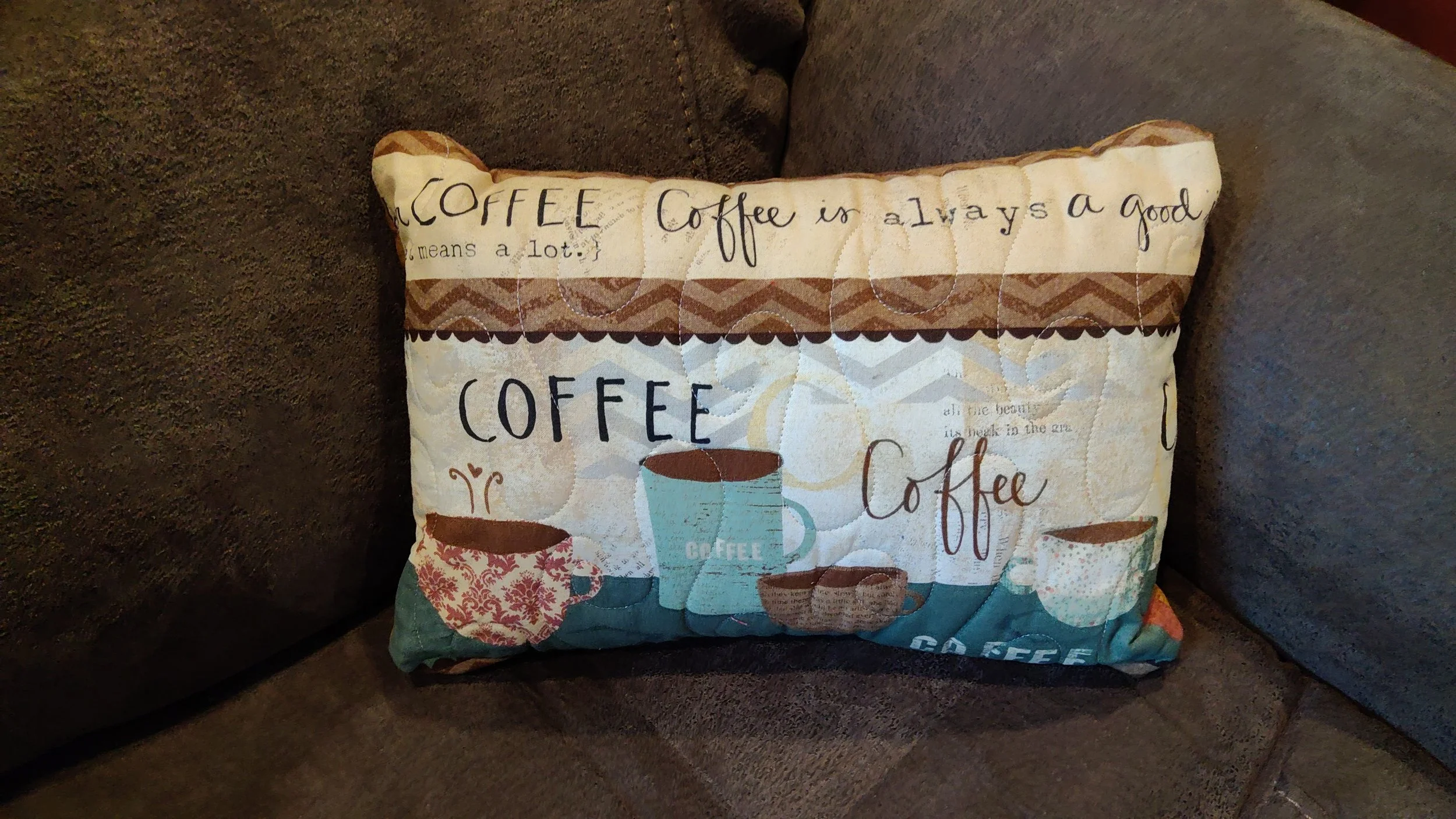 February Coffee Is Always a Good Idea Decorative Pillow