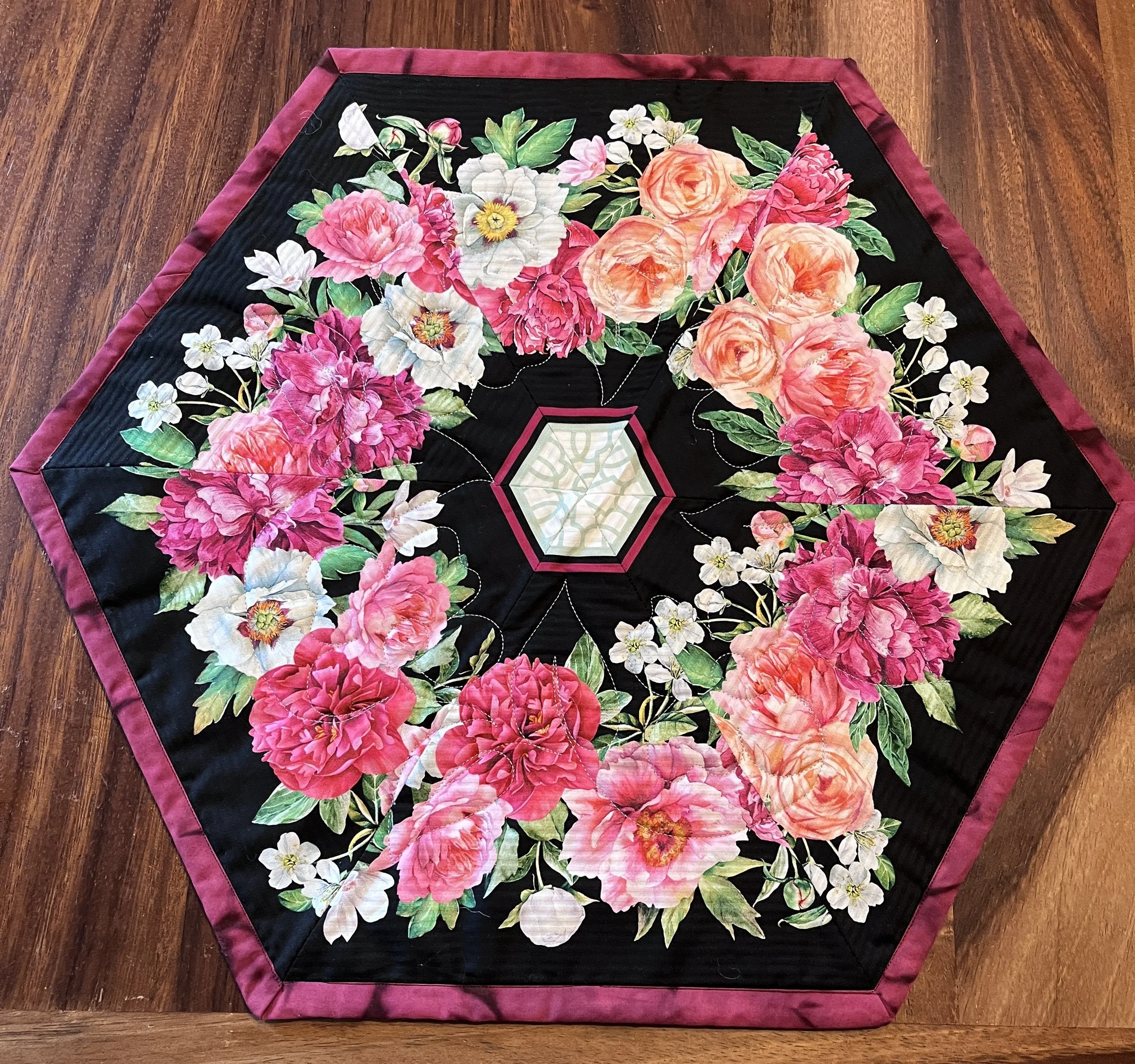 May Midnight Garden Table Topper