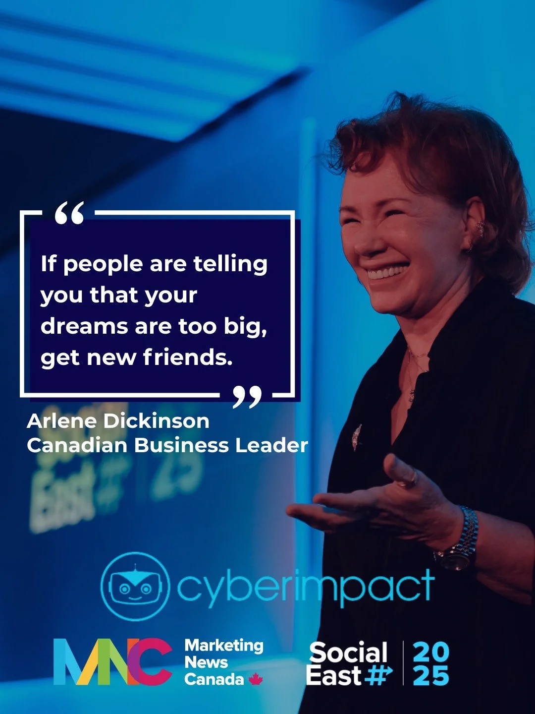 This line from Arlene Dickinson at SocialEast stopped the room and for good reason.
In a room full of marketers, entrepreneurs, and change-makers, it was a reminder that big ideas need the right community to thrive. At SocialNext, we’re buildi